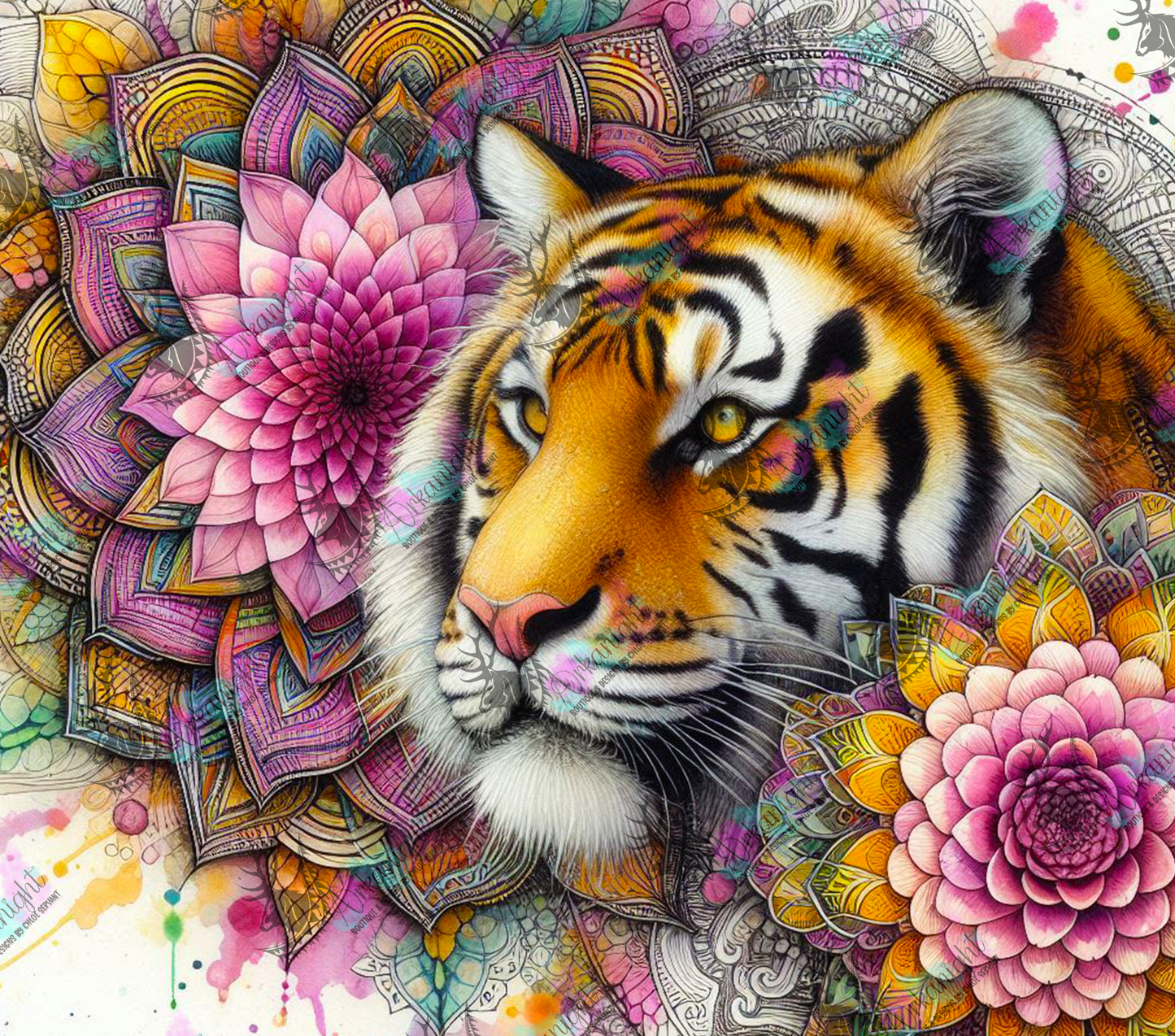 Numérique - Collection Safari Mandalas - Tiger - 02
