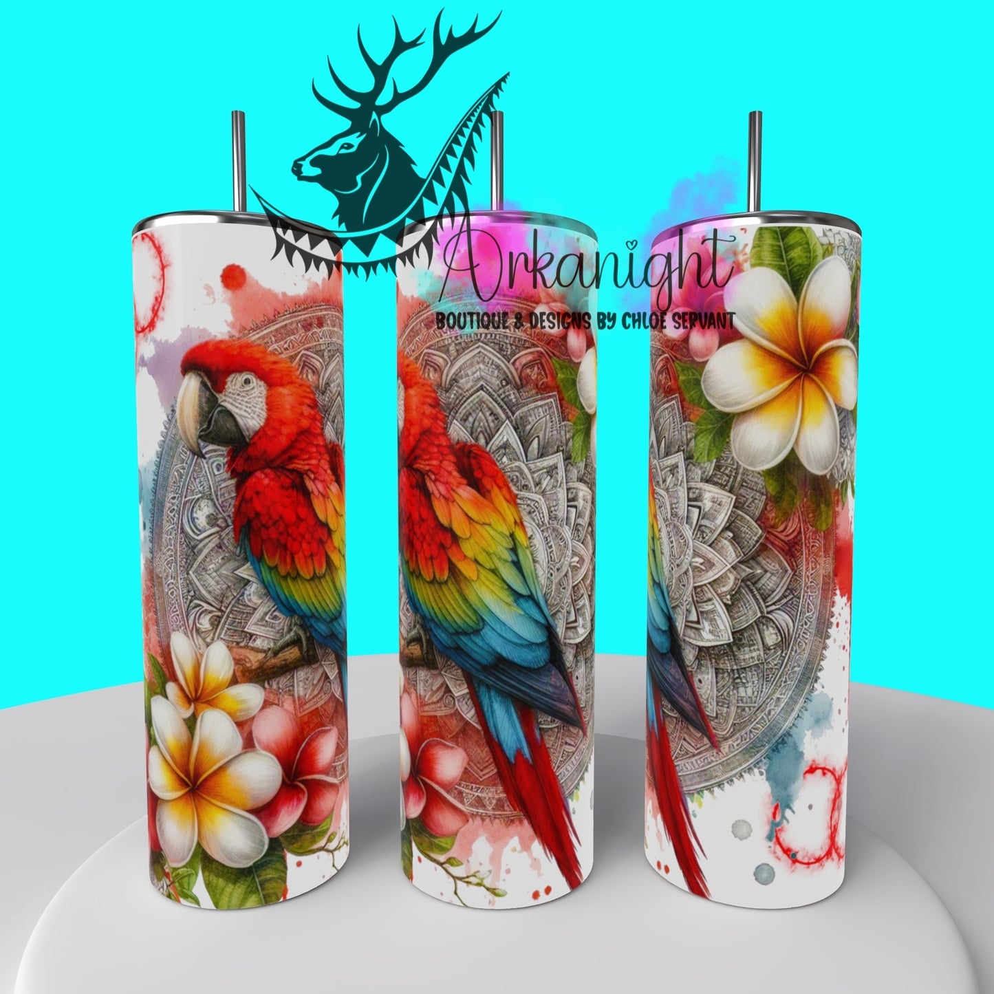 Gourde sur commande - Mandalas Ara