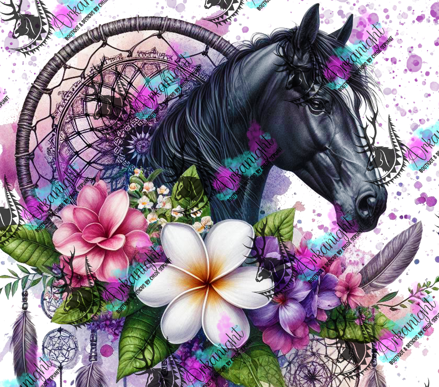 Numérique - Mandalas Black Horse 2025