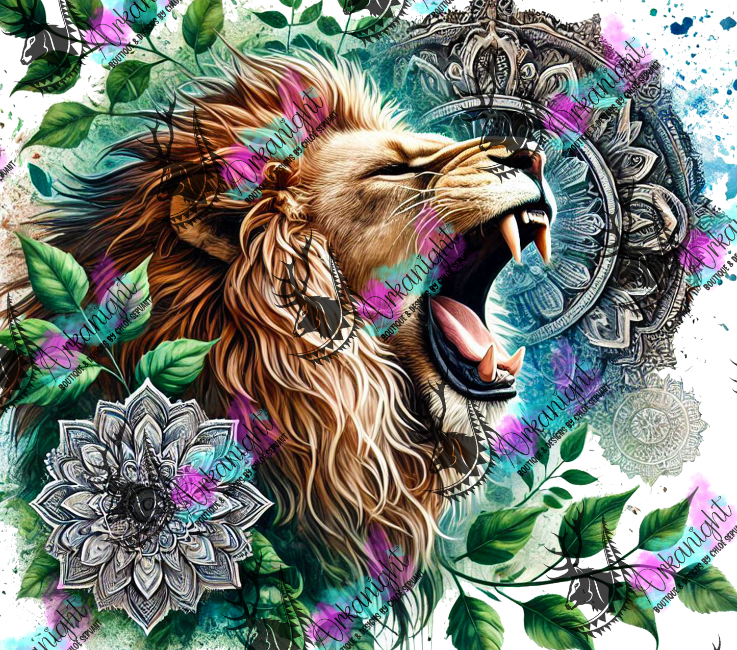 Numérique - Mandalas Roaring Lion 2025