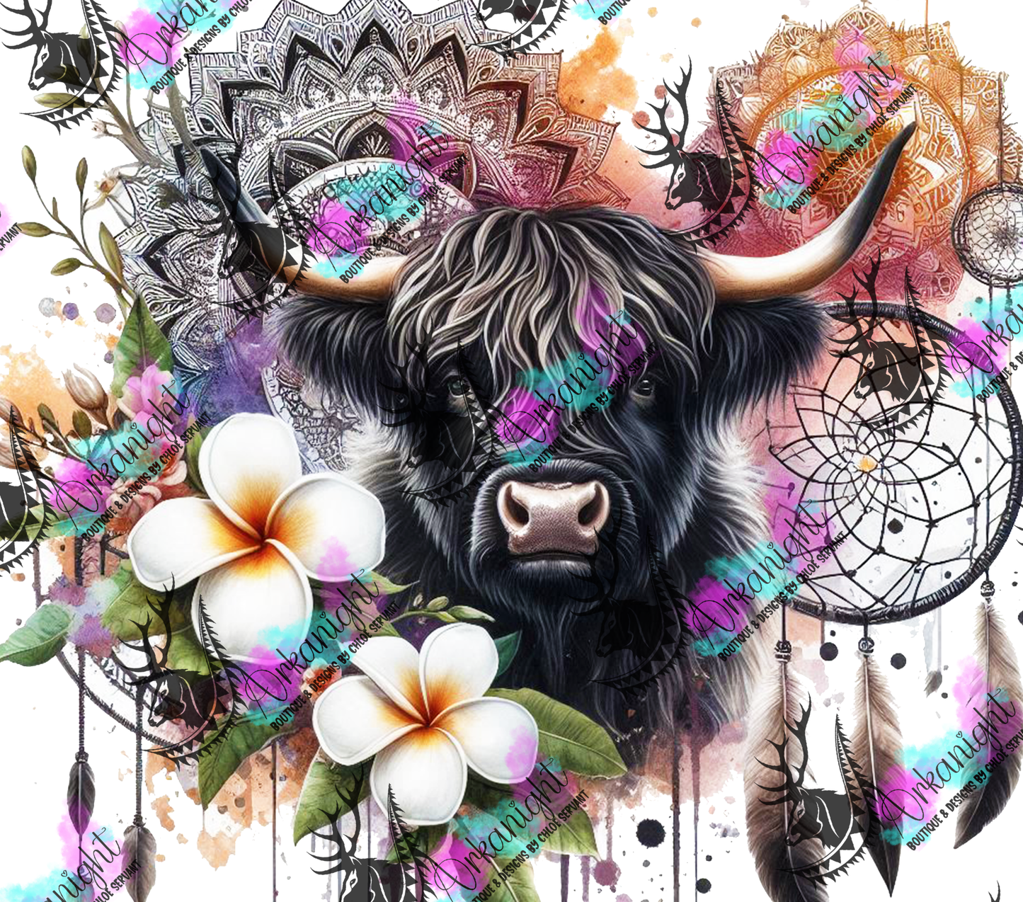 Numérique - Mandalas Highland Cow 2025