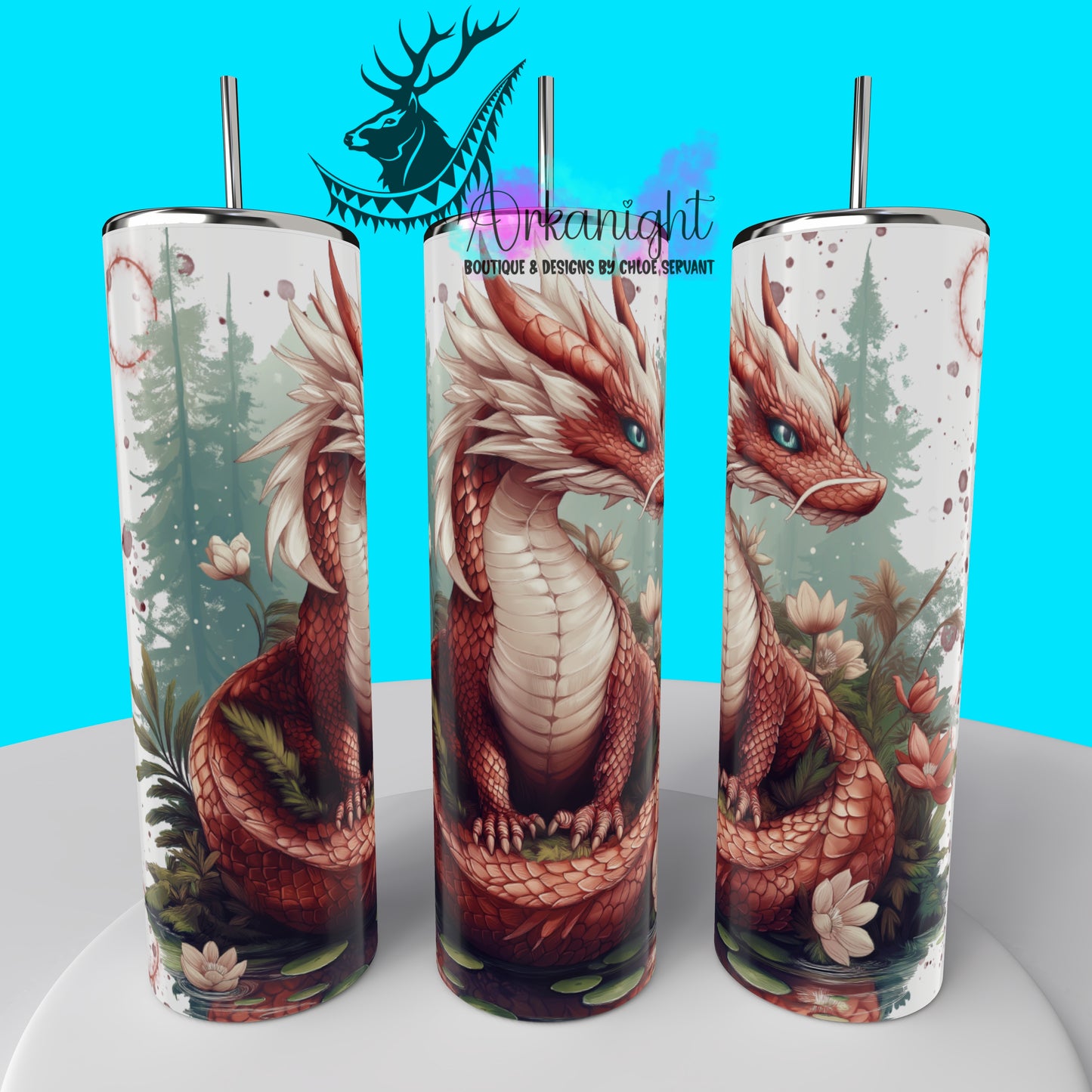 Gourde sur commande - Collection Dragon - Red