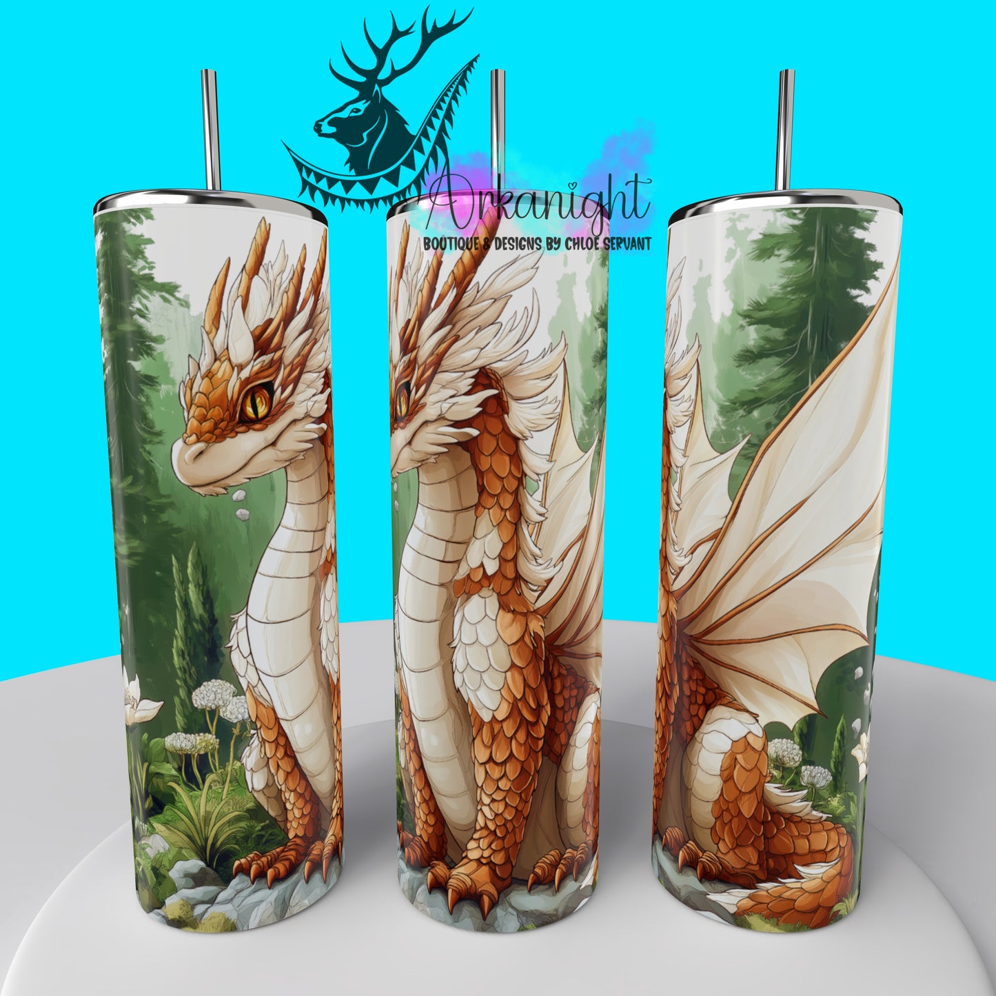 Gourde sur commande - Collection Dragon - Gold - 02