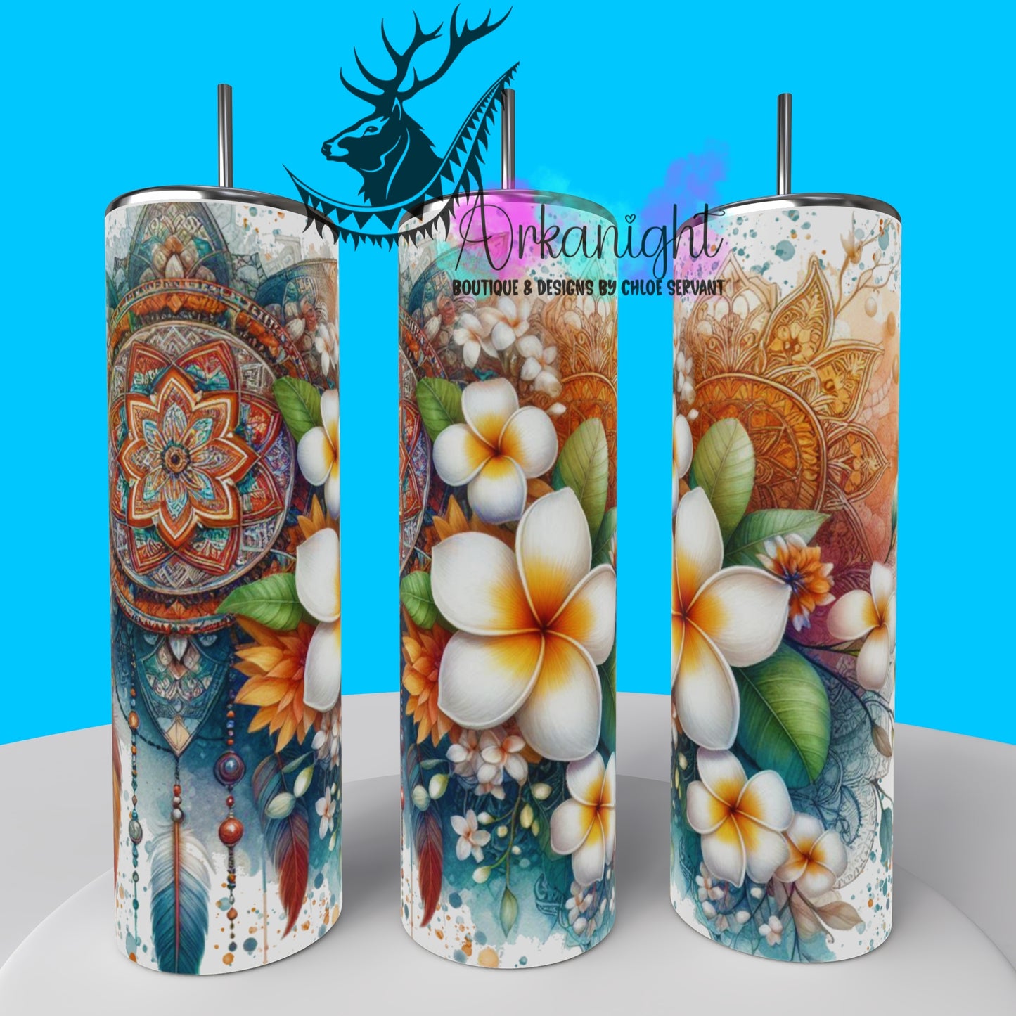 Gourde sur commande - Collection Mandalas Vintage - 08