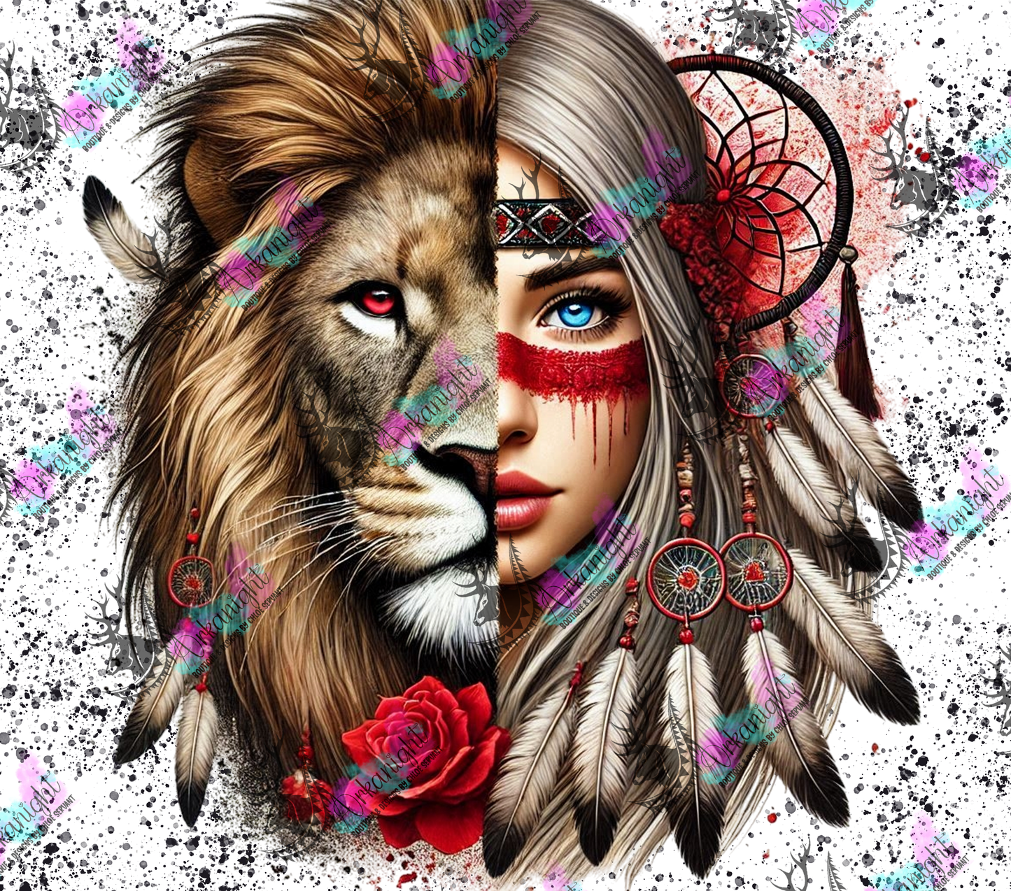 Numérique - Collection Animal Totem - Lion & Blond Hair