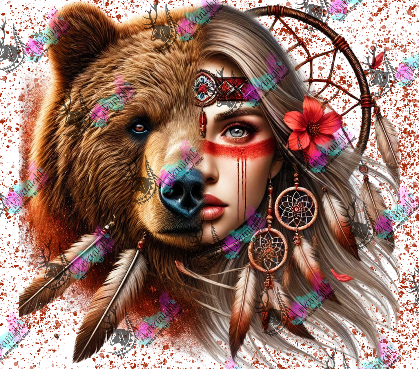 Numérique - Collection Animal Totem - Bear & Blond Hair - 02