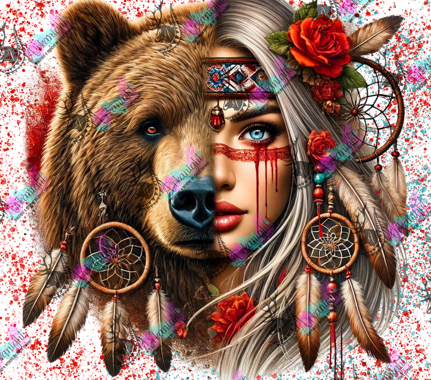 Numérique - Collection Animal Totem - Bear & Blond Hair - 01