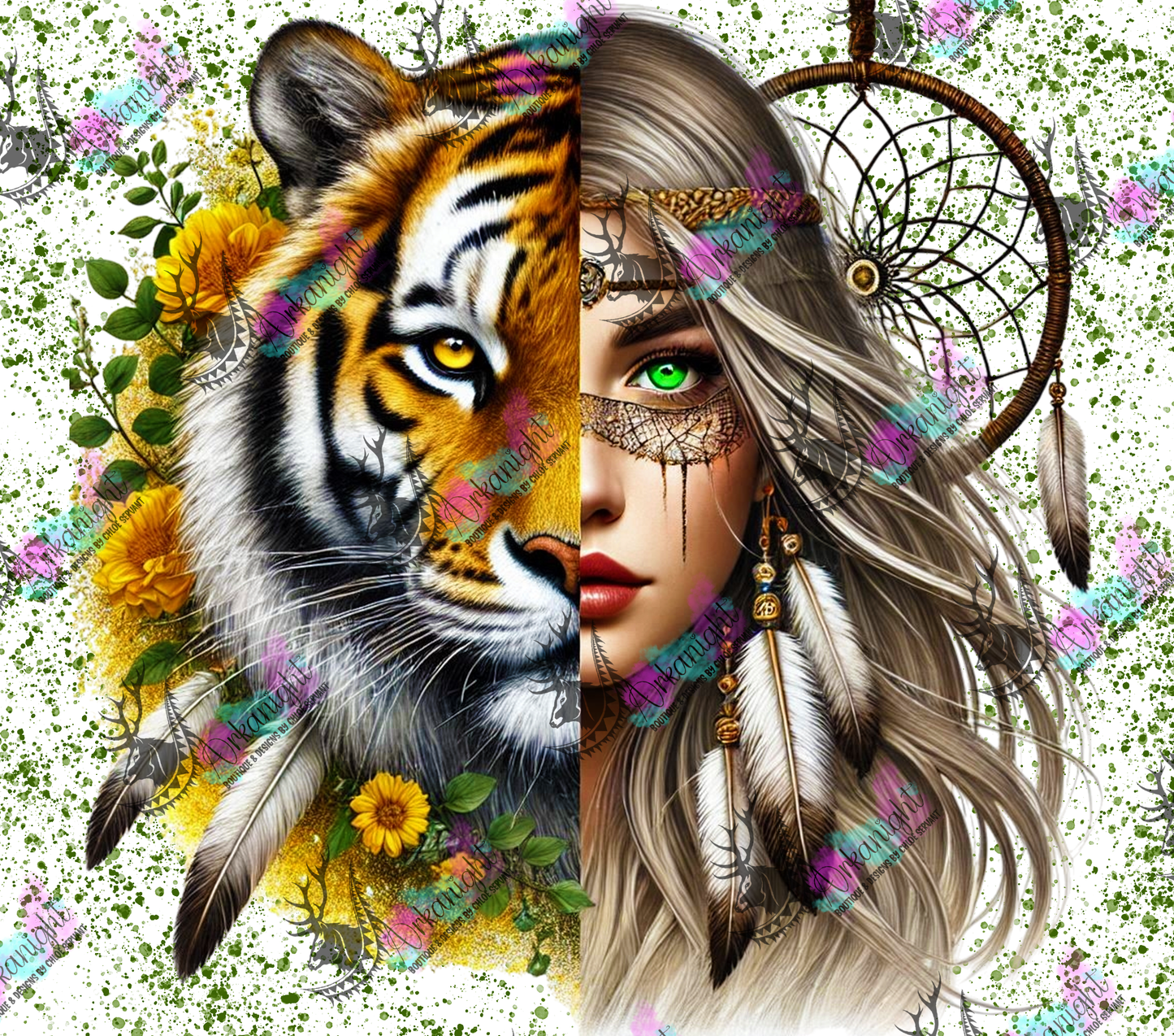 Numérique - Collection Animal Totem - Tiger & Blond Hair