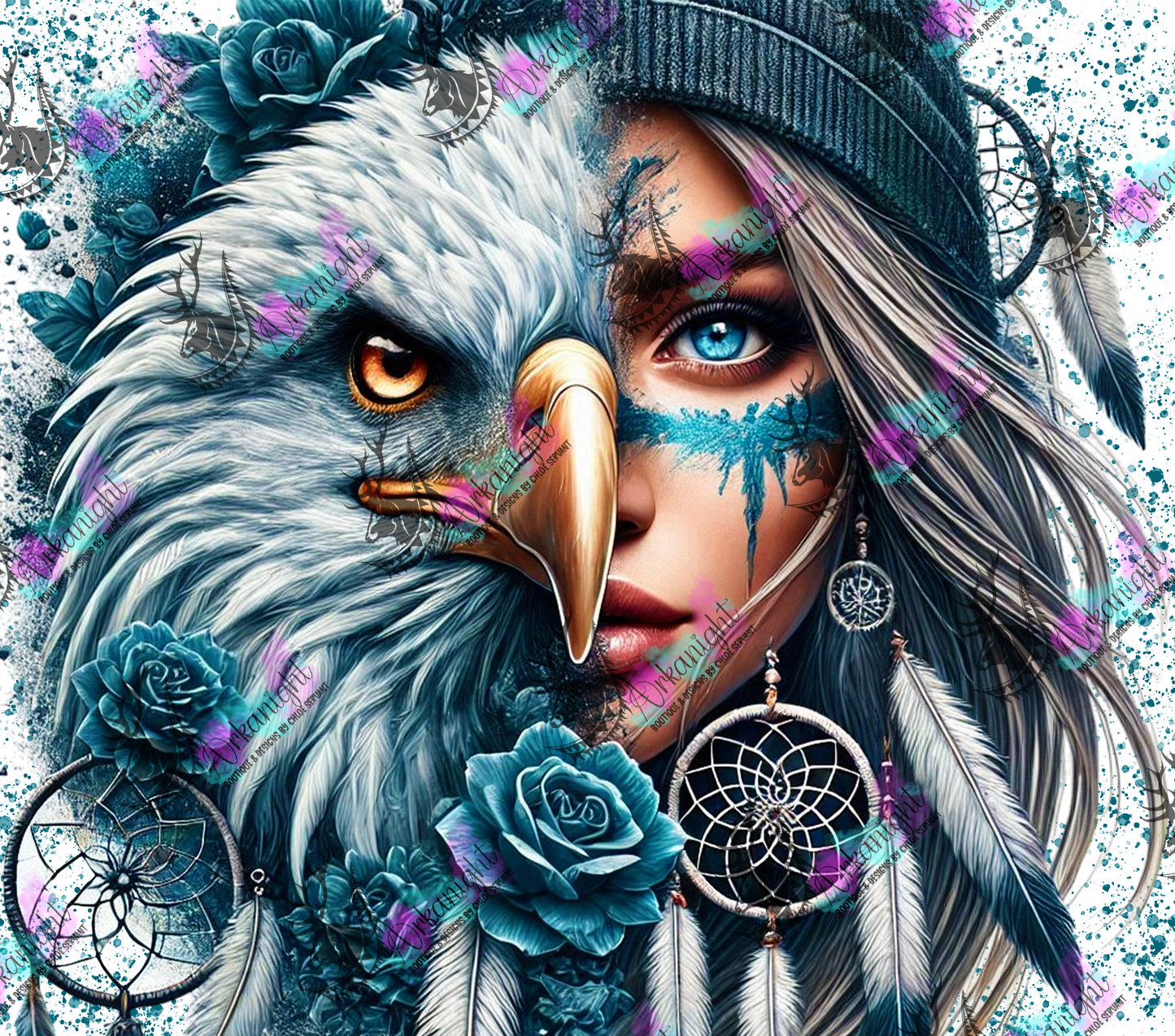 Numérique - Collection Animal Totem - Eagle & Blond hair