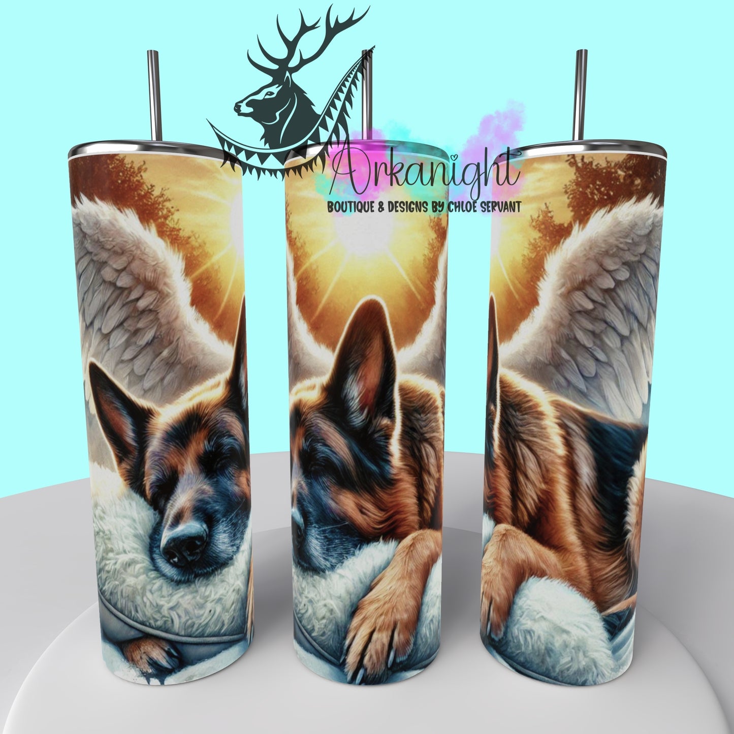 Gourde sur commande - Collection Mémoire Chien - German Shepherd