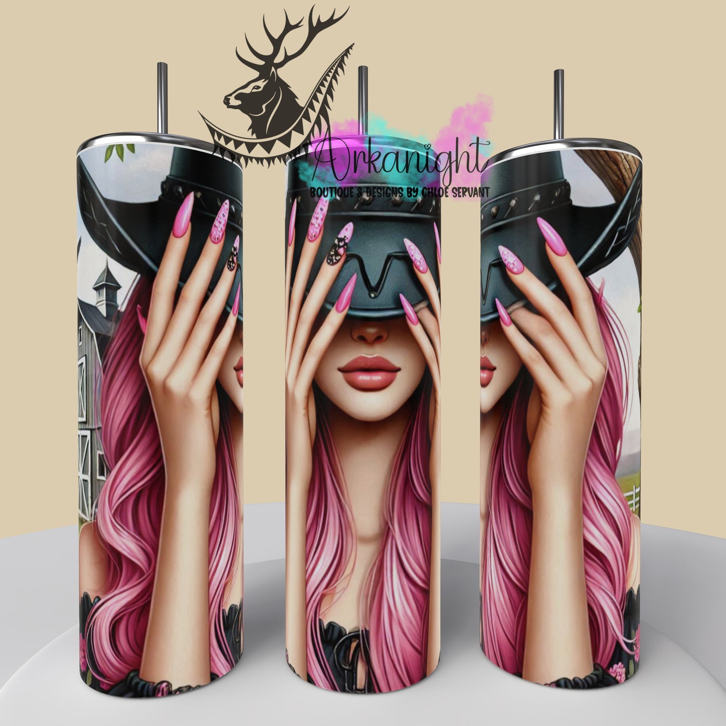 Gourde sur commande - Collection Western 2025 - Cowgirl Rose - 02