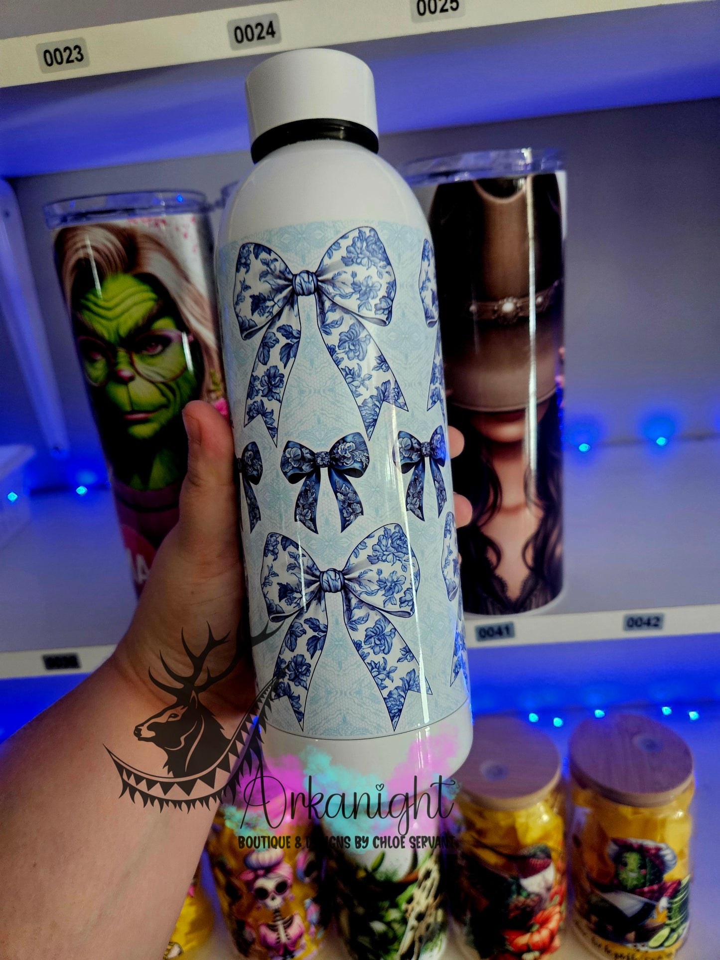 Bouteille d'eau 17 OZ - Isotherme - Blue Coquette