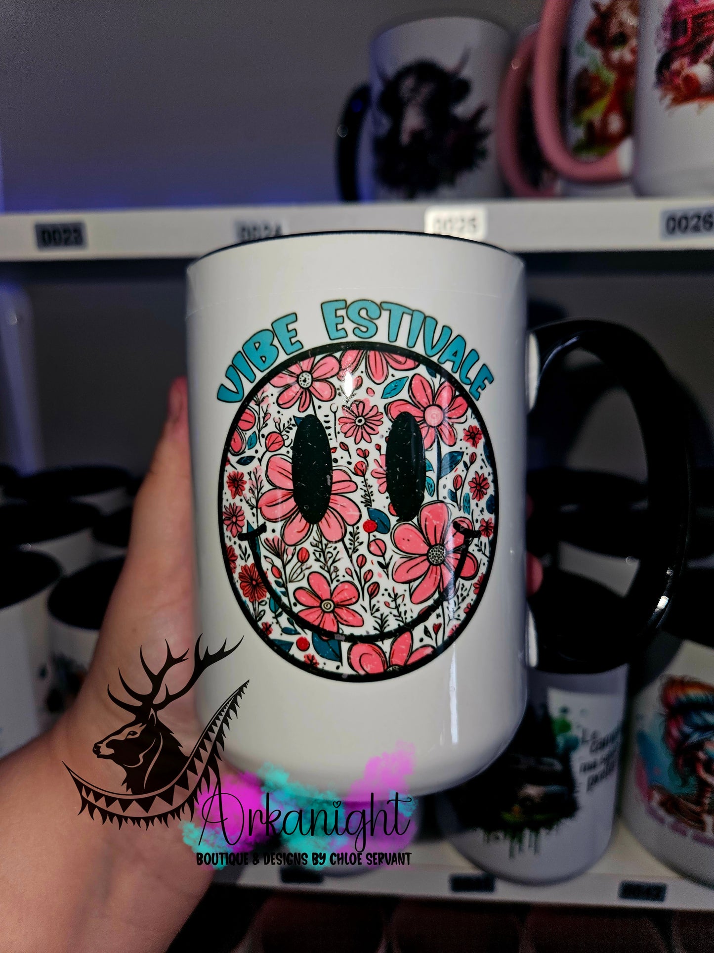 Tasse en céramique sur commande - Vibe estivale