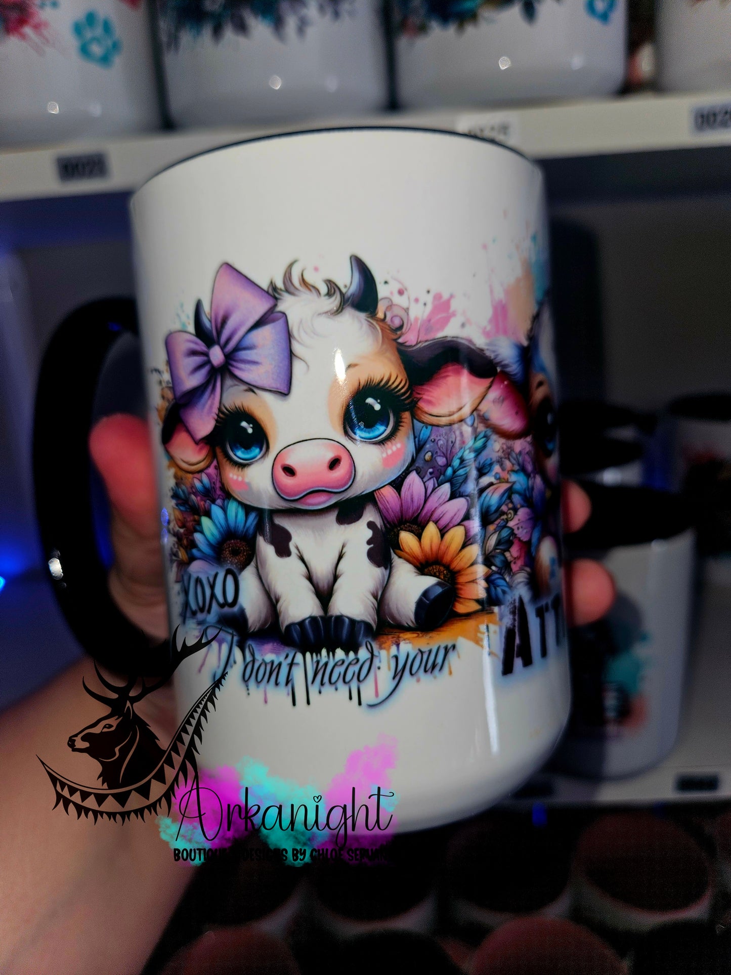 Tasse en céramique sur commande - i Brough my own attitude