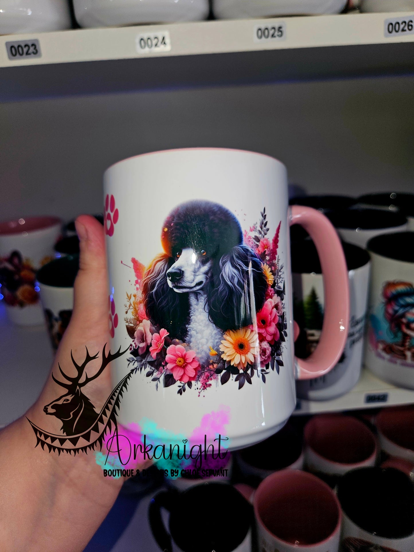 Tasse en céramique sur commande - Poodle
