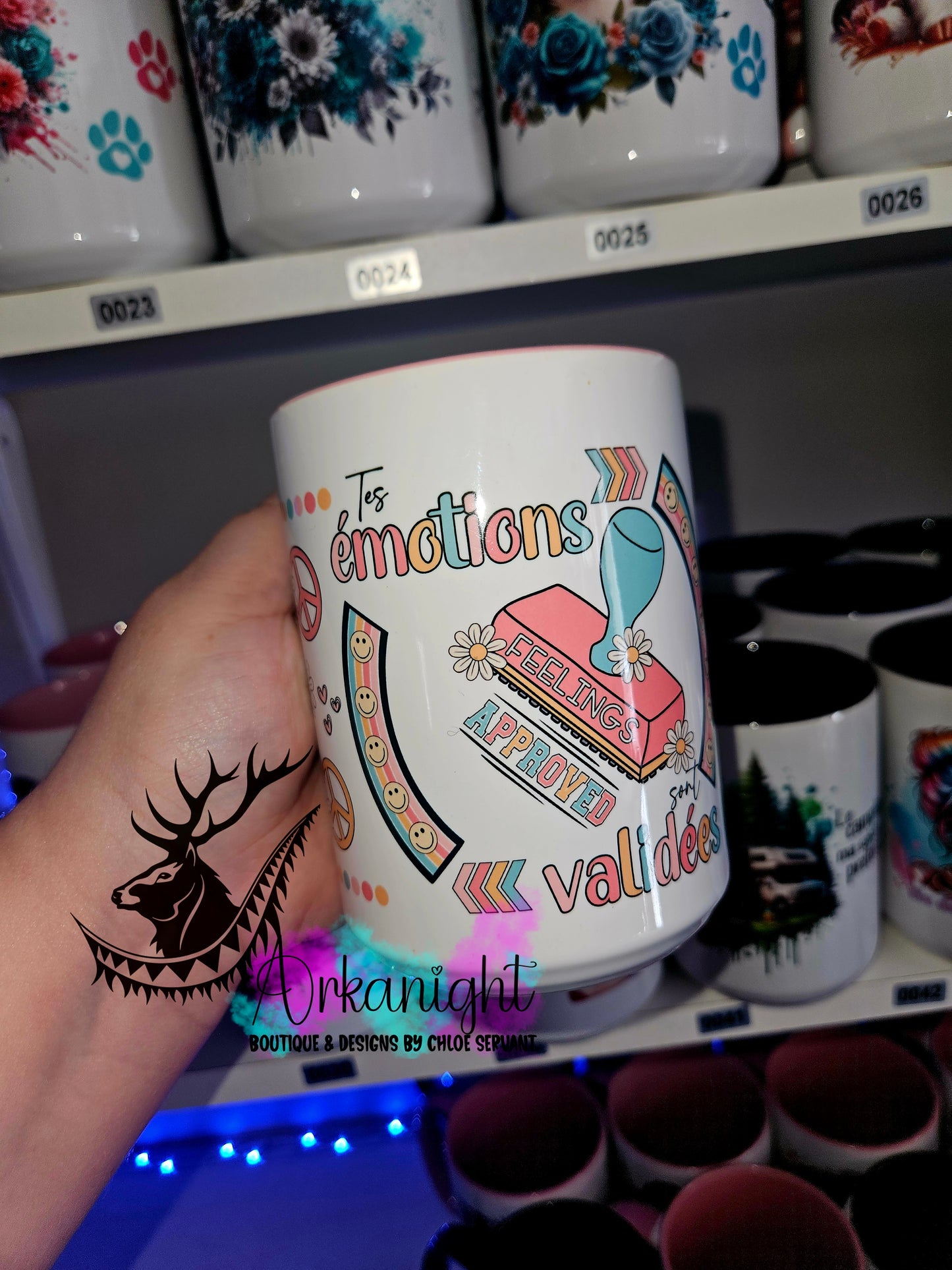 Tasse en céramique sur commande - Tes émotions sont validées