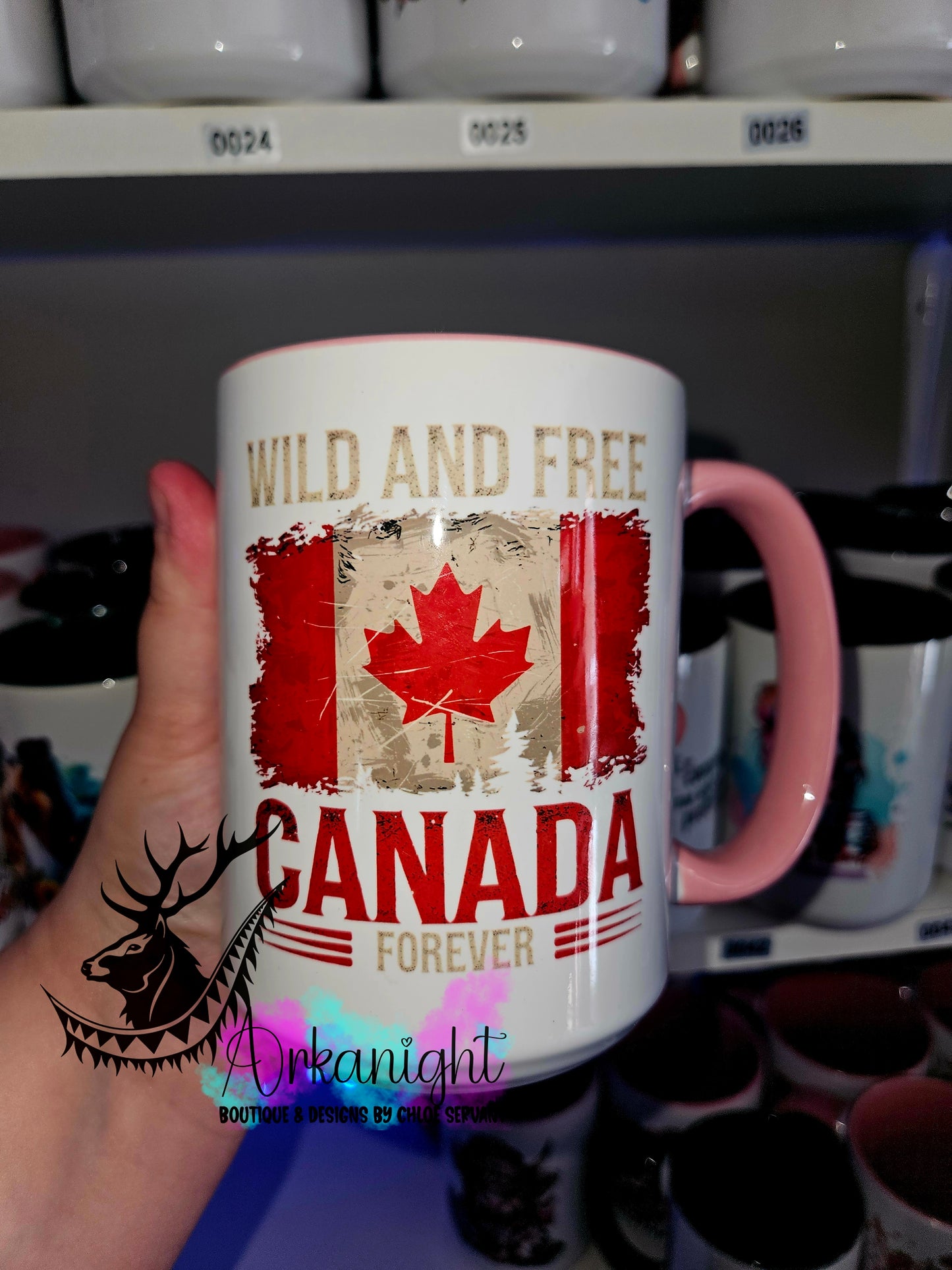 Tasse en céramique sur commande - Wild & Free Canada Forever
