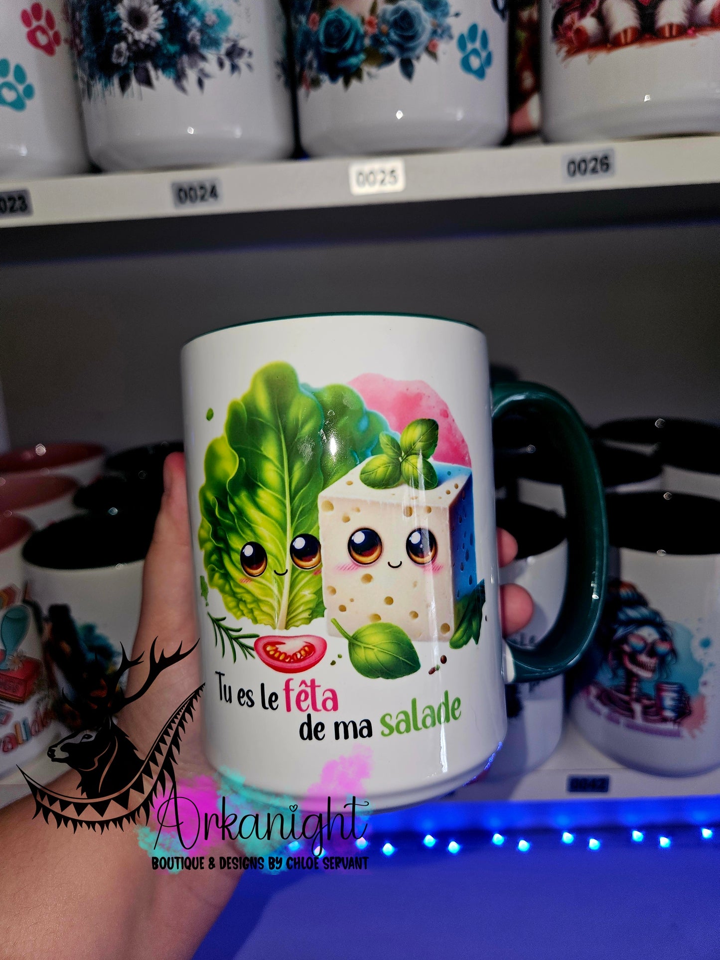 Tasse en céramique sur commande - Feta de ma salade