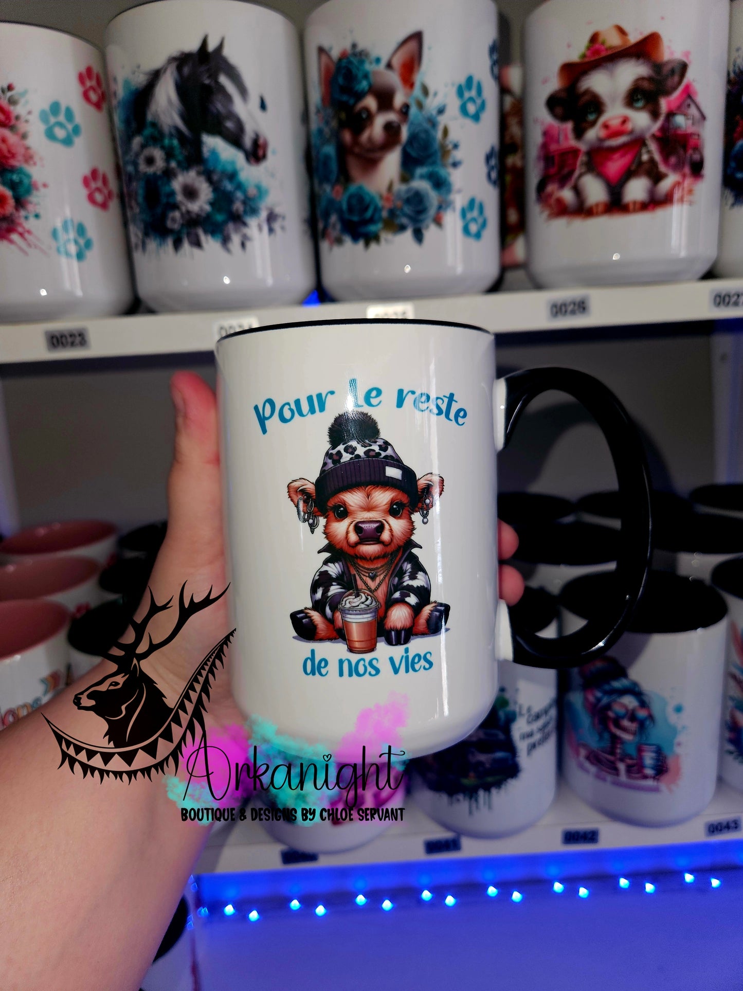 Tasse en céramique sur commande - Duo - Prenons un café ensemble pour le reste de nos vies