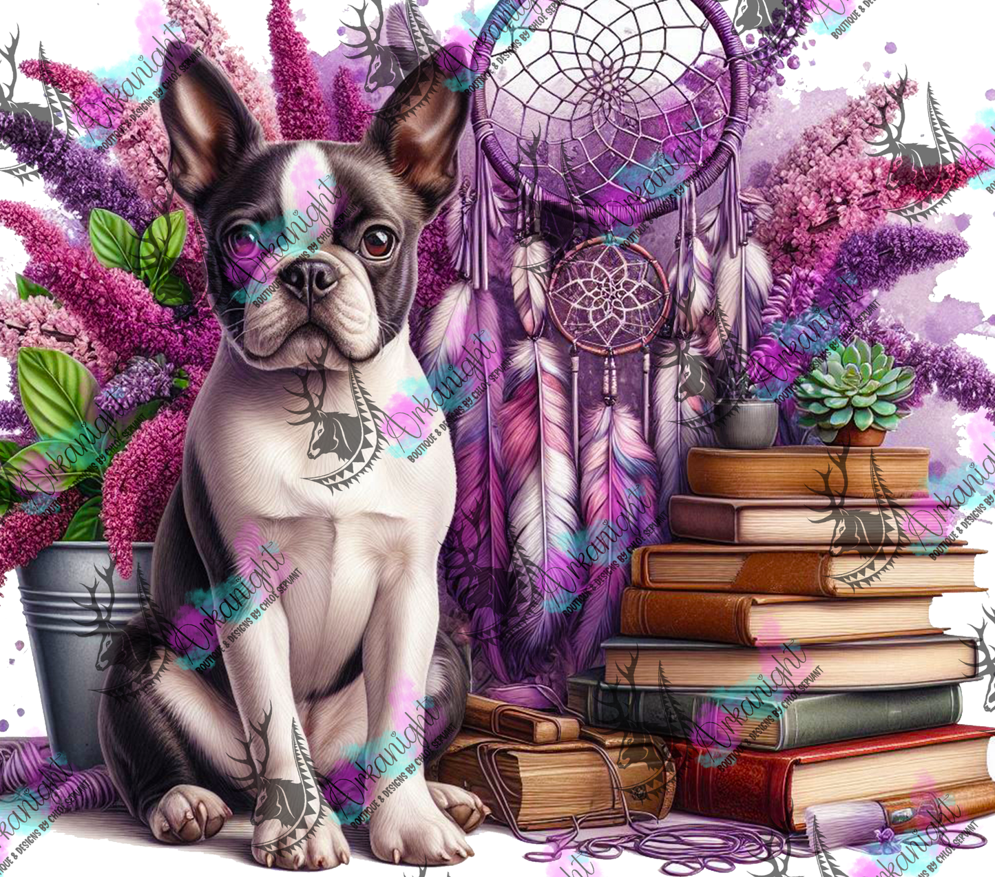 Numérique - Collection Books & Dogs - Boston Terrier