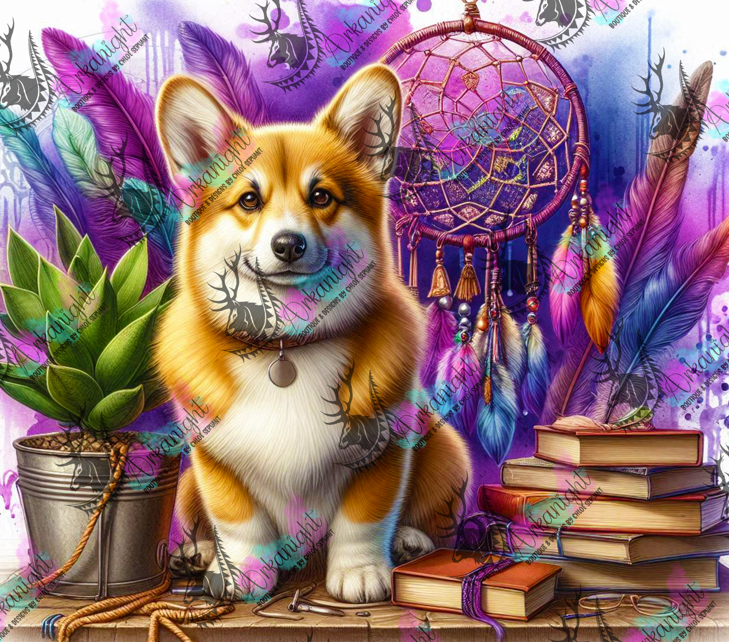 Numérique - Collection Books & Dogs - Corgi - 01