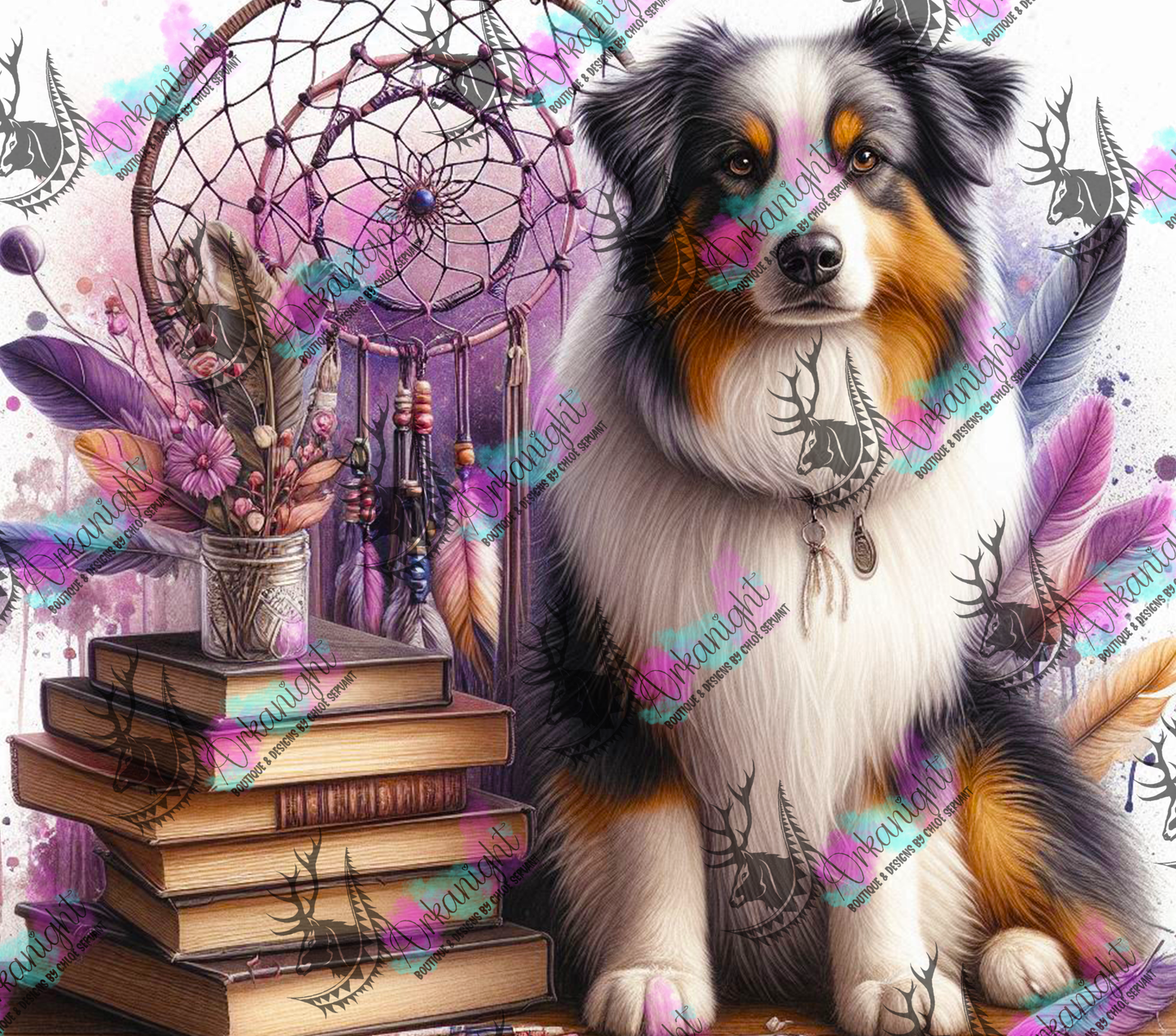 Numérique - Collection Books & Dogs - Australian Shepherd- 01