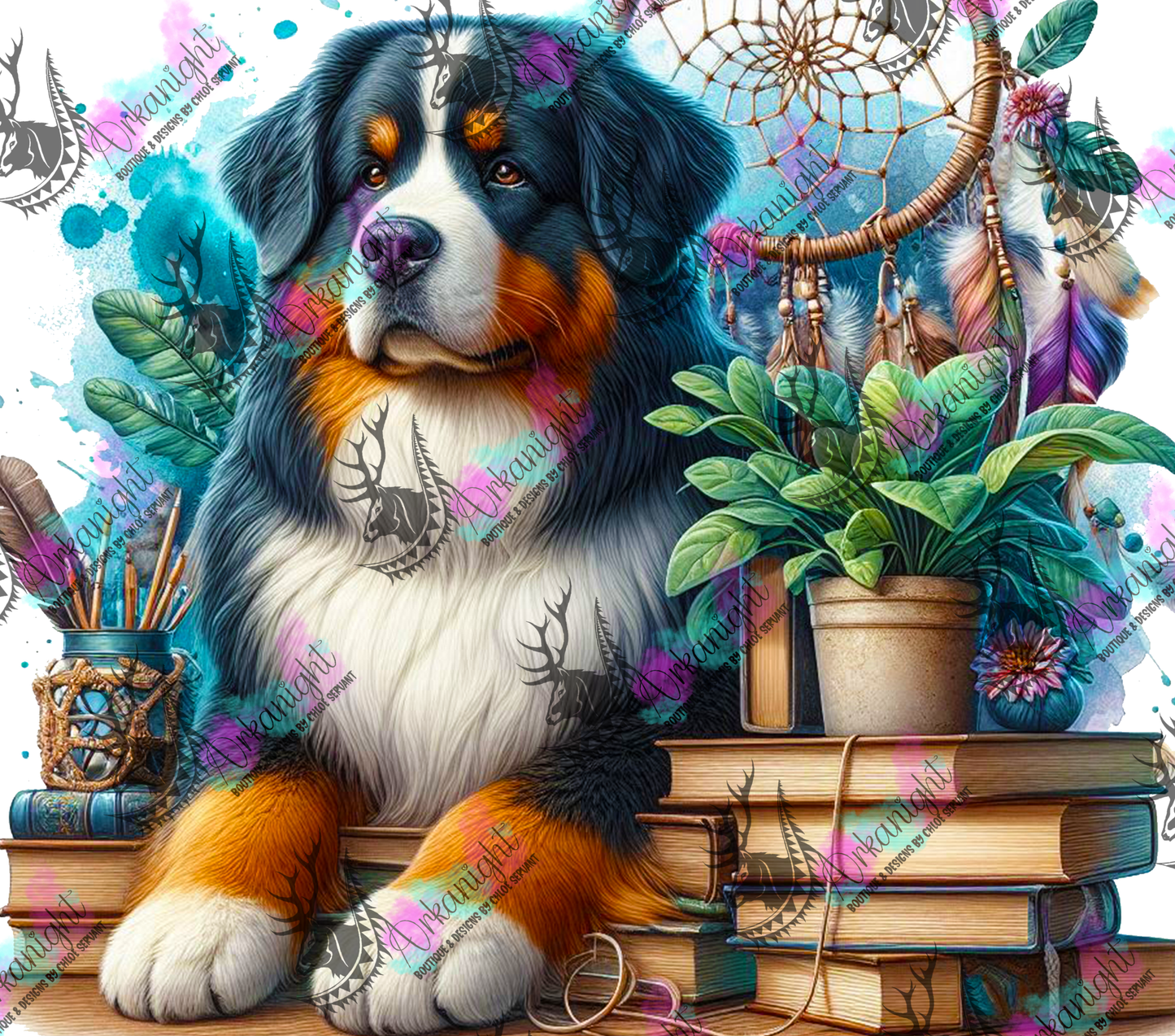 Numérique - Collection Books & Dogs - Bernese Mountain