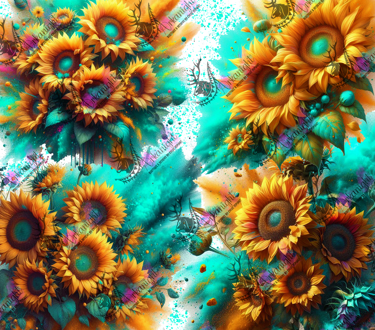 Numérique - Collection Fête des mères 2025 - Sunflower Maman- Mamie - Marraine - Sans Texte