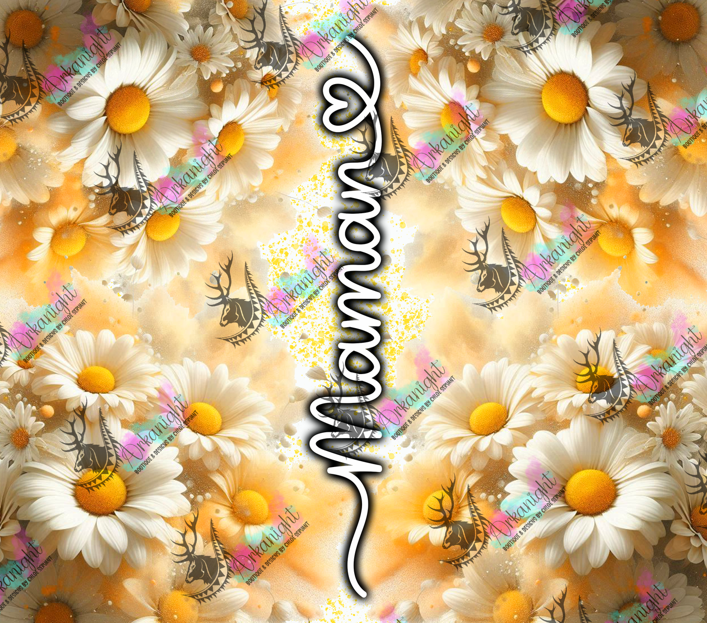 Numérique - Collection Fête des mères 2025 - Daisies Maman- Mamie - Marraine - Sans Texte