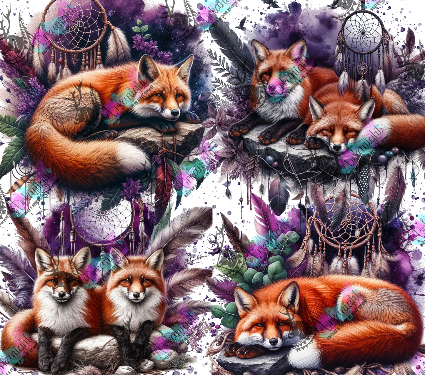 Numérique - Collection Animals on rocks - Fox