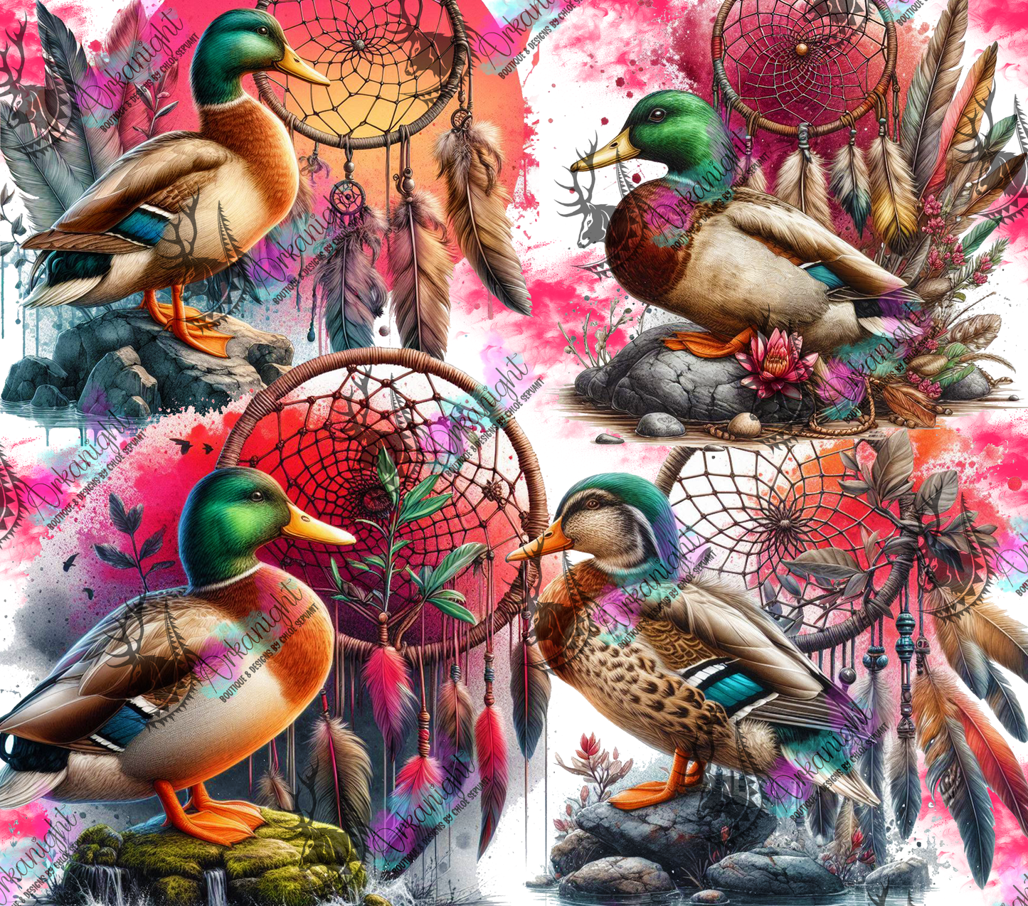 Numérique - Collection Animals on rocks - Ducks