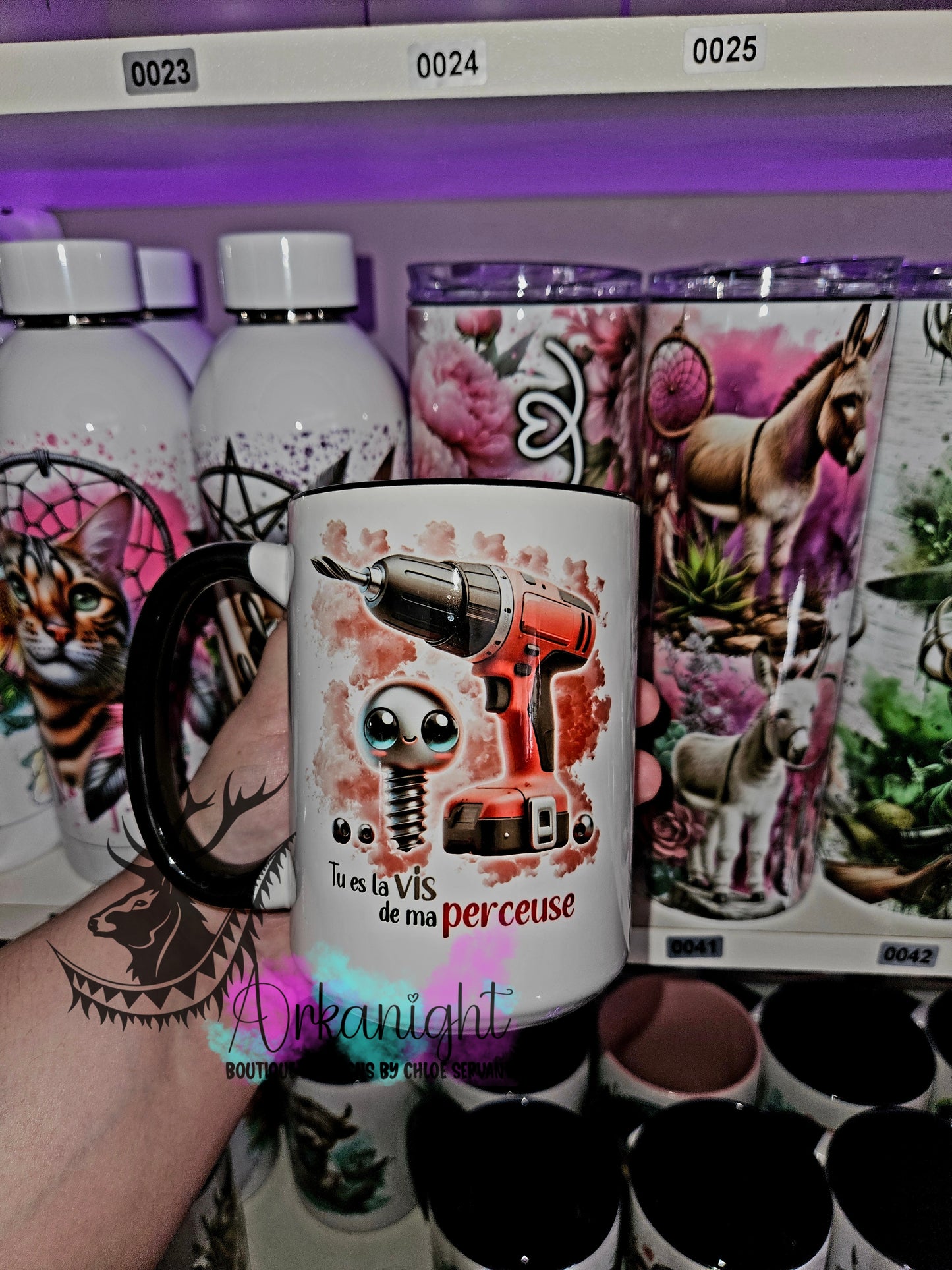 Tasse en céramique sur commande - Tu es la Vis de ma perceuse