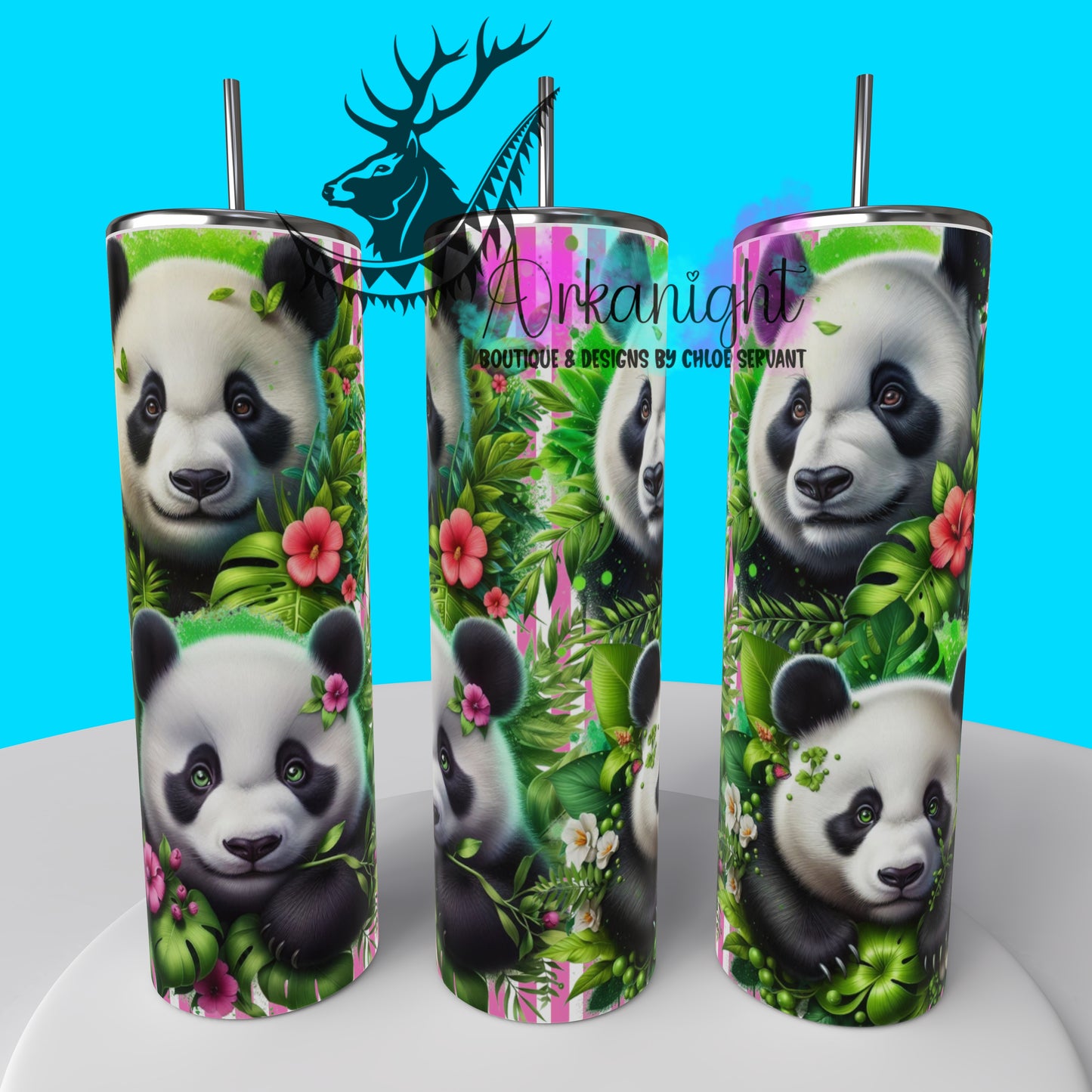 Gourde sur commande - Collection Monstera & Animals 2025 - Panda