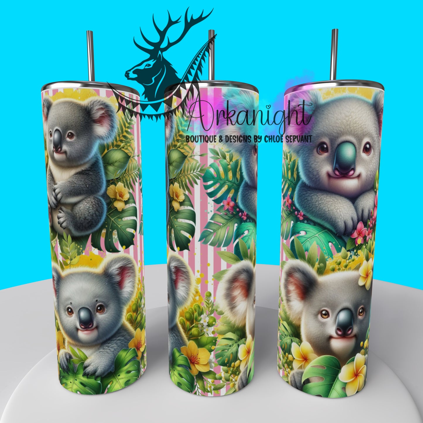 Gourde sur commande - Collection Monstera & Animals 2025 - Koala