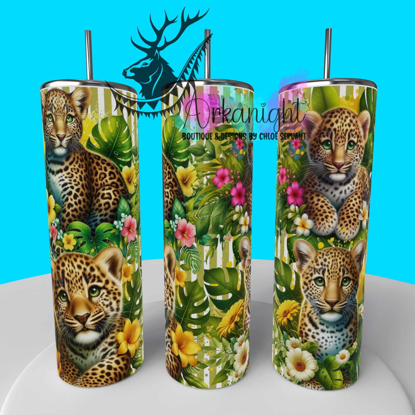 Gourde sur commande - Collection Monstera & Animals 2025 - Baby Leopard