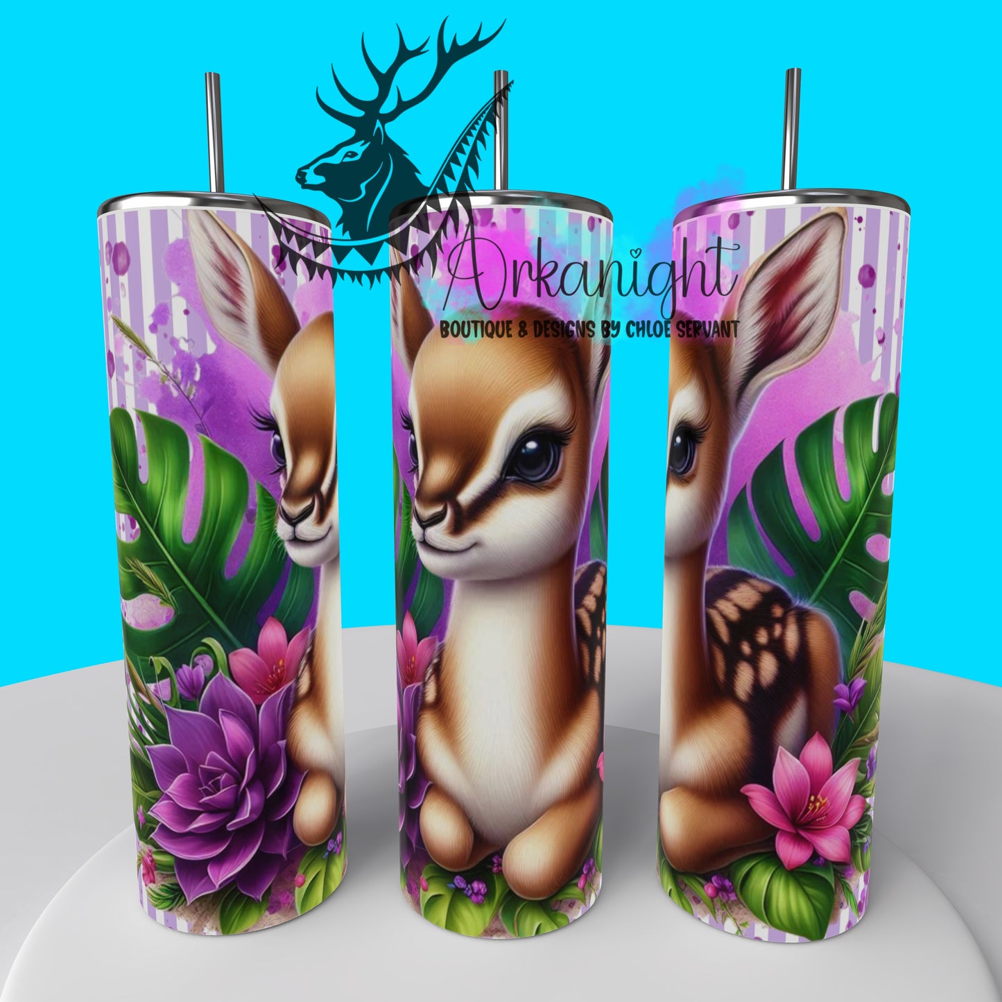 Gourde sur commande - Collection Monstera & Animals 2025 - Baby Gazelle