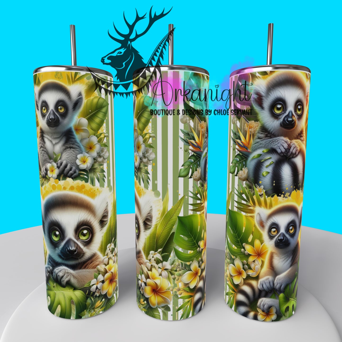 Gourde sur commande - Collection Monstera & Animals 2025 - Baby Lemur