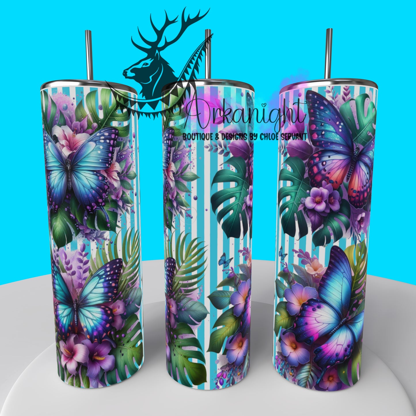 Gourde sur commande - Collection Monstera & Animals 2025 - Butterfly