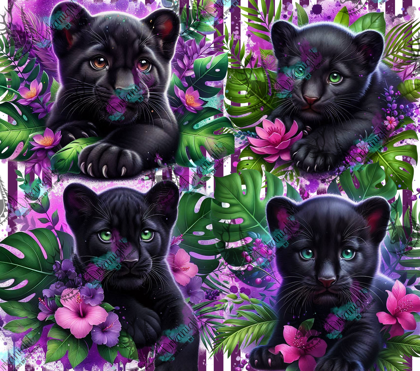 Numérique - Collection Monstera & Animals 2025 - Baby Black Panther