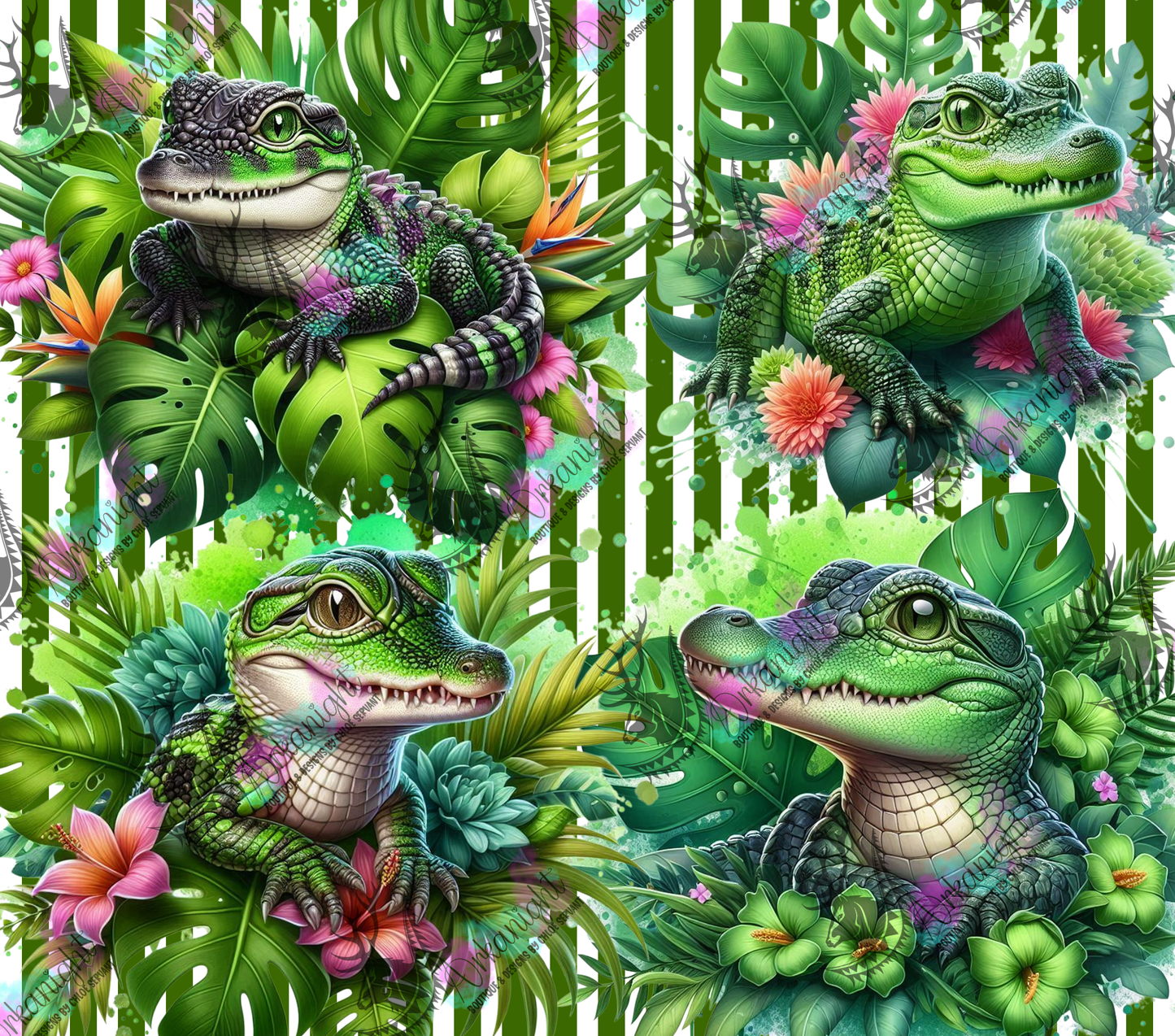 Numérique - Collection Monstera & Animals 2025 - Baby Crocs