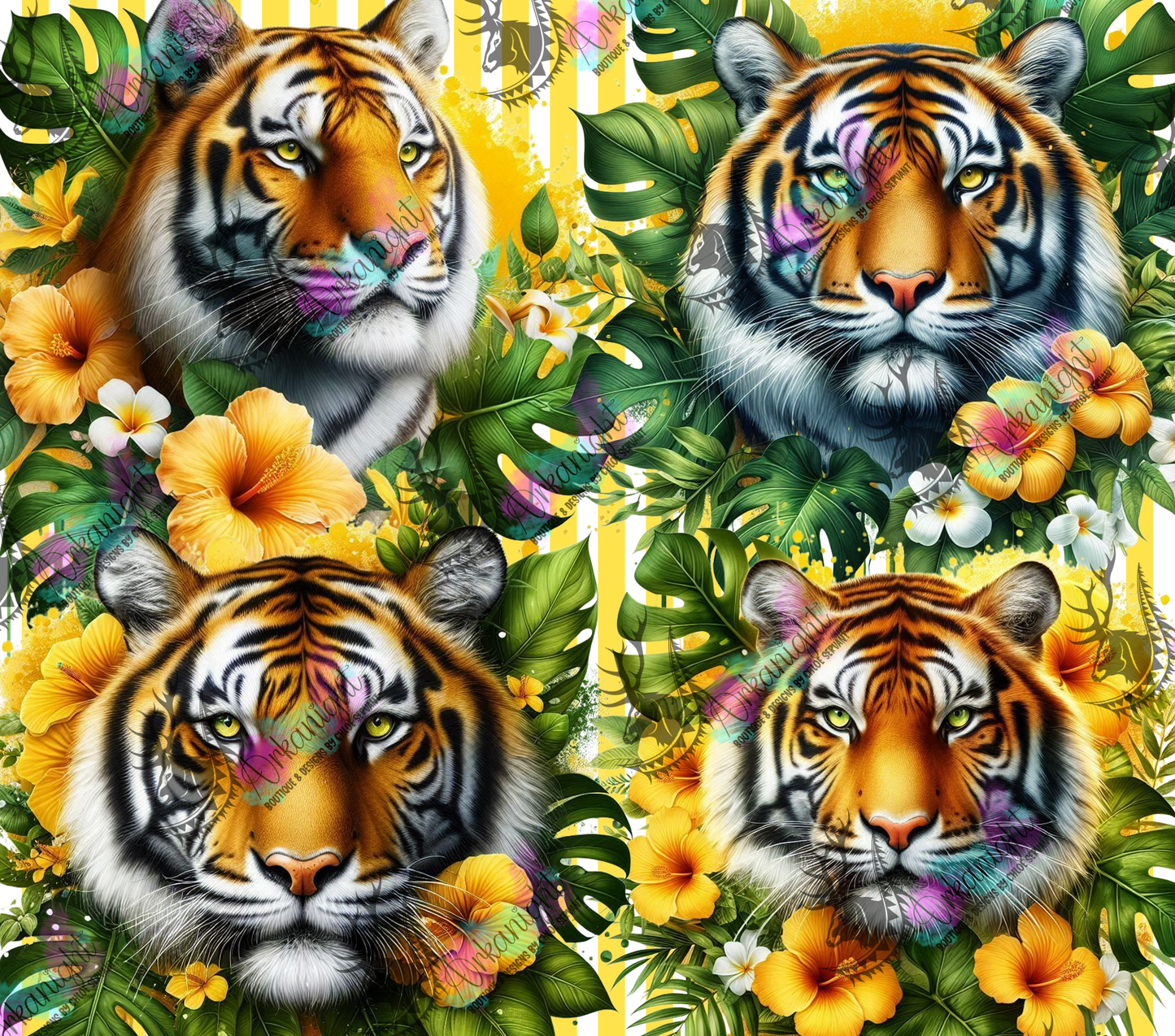 Numérique - Collection Monstera & Animals 2025 - Tiger