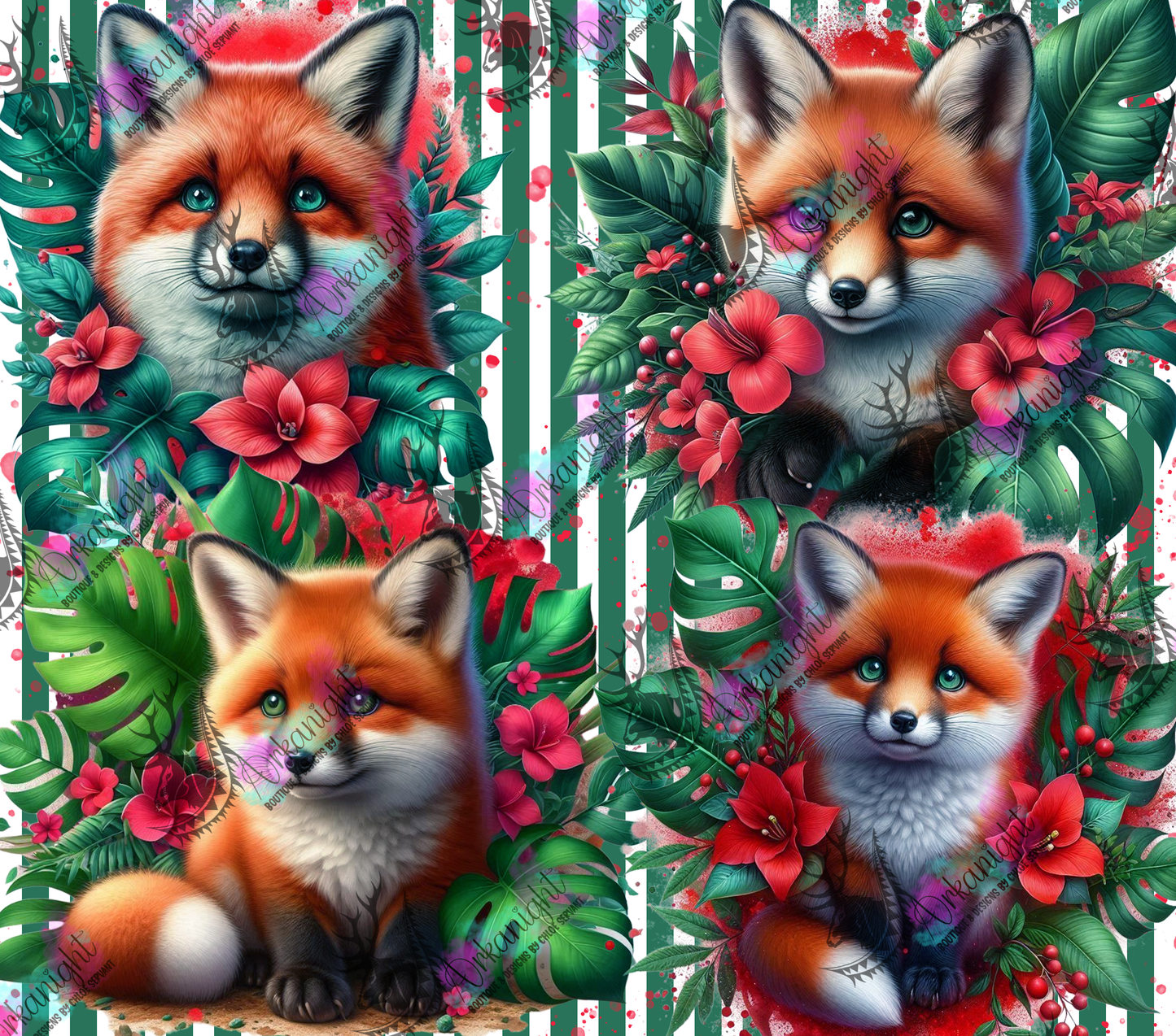 Numérique - Collection Monstera & Animals 2025 - Baby Fox