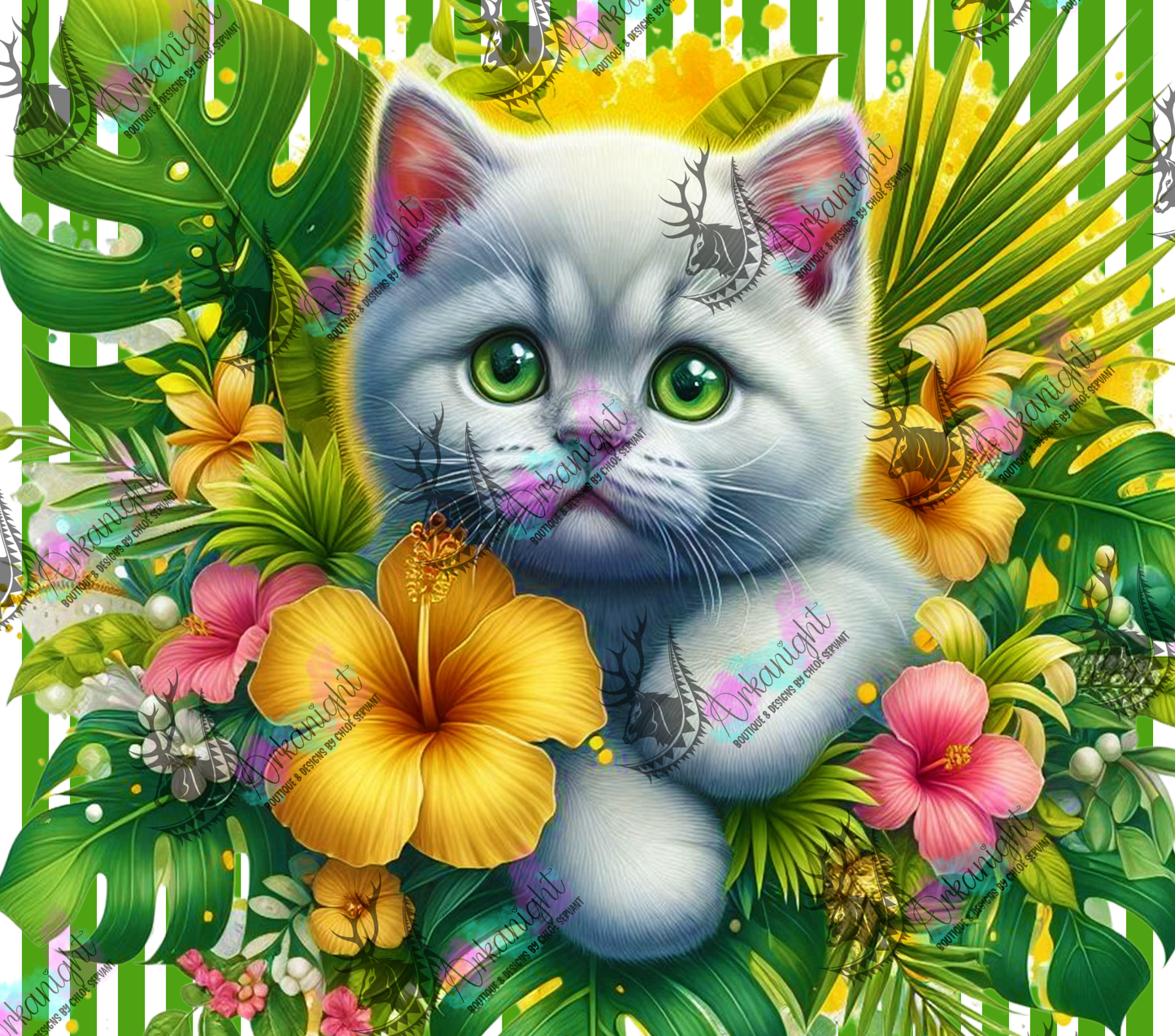 Numérique - Collection Monstera & Animals 2025 - Cute Cat