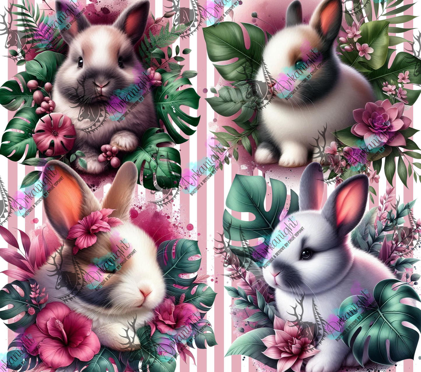 Numérique - Collection Monstera & Animals 2025 - Baby Bunny