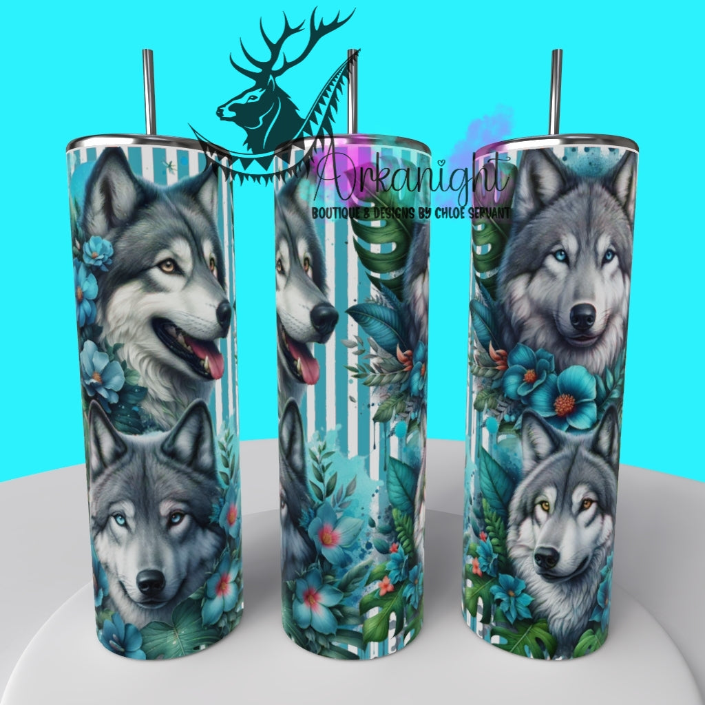 Gourde sur commande - Collection Monstera & Animals 2025 - Grey Wolf