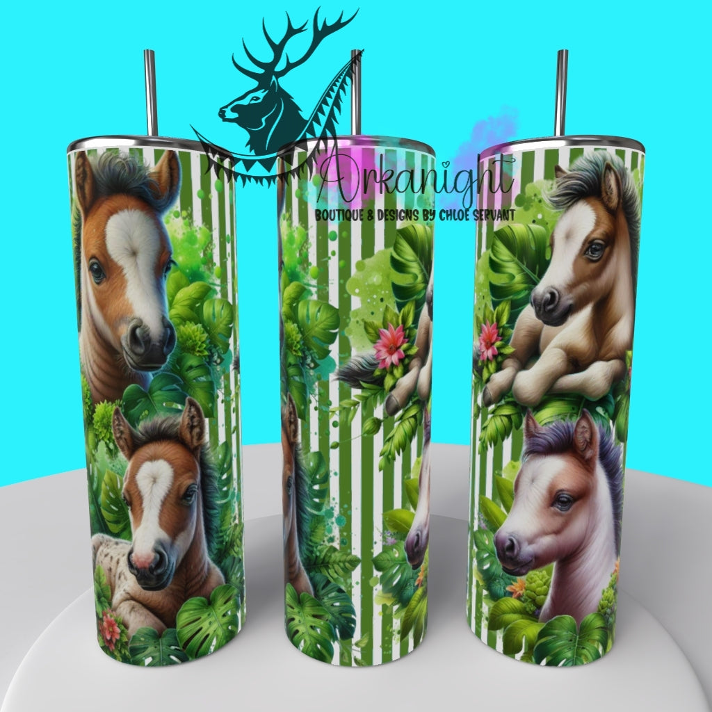 Gourde sur commande - Collection Monstera & Animals 2025 - Baby Apaloosa Horse