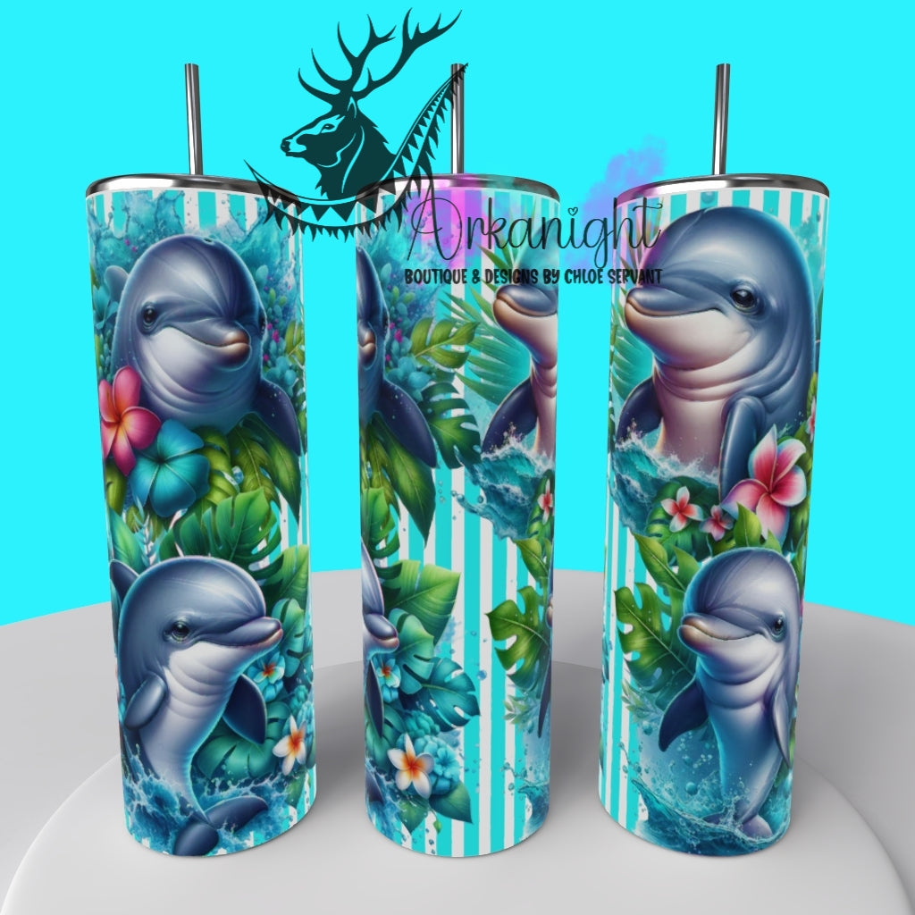Gourde sur commande - Collection Monstera & Animals 2025 - Dolphin