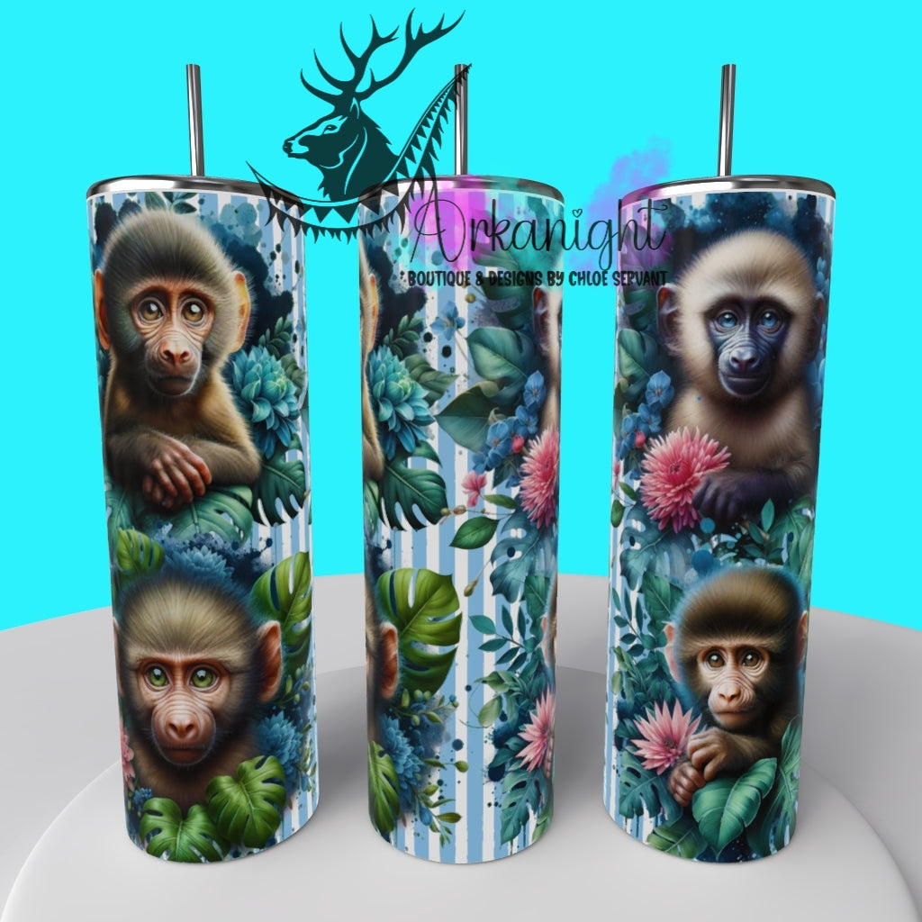 Gourde sur commande - Collection Monstera & Animals 2025 - Baboon