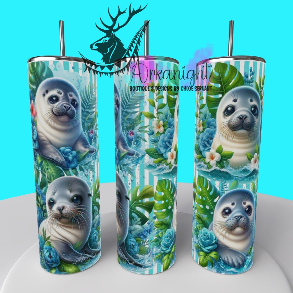 Gourde sur commande - Collection Monstera & Animals 2025 - Baby Seal