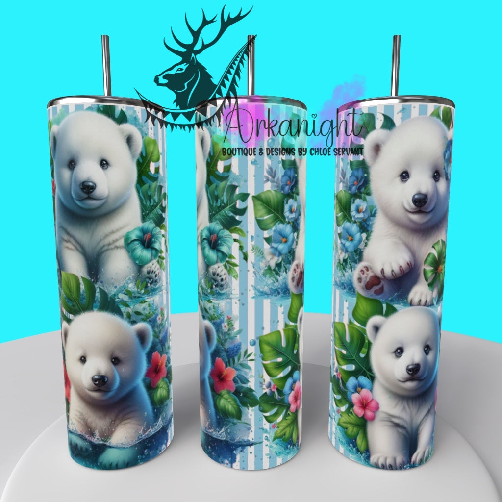 Gourde sur commande - Collection Monstera & Animals 2025 - Baby Polar Bear